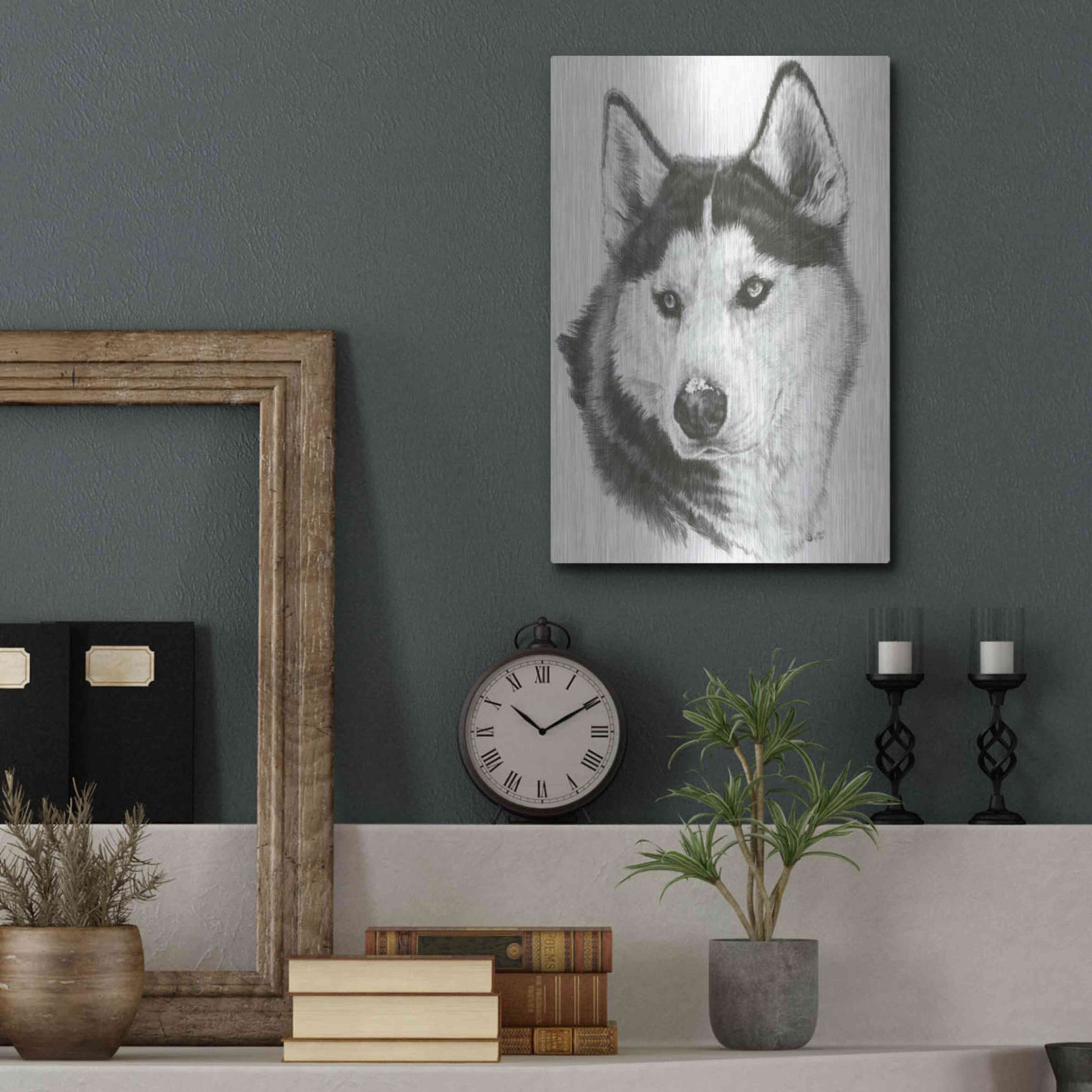 Luxe Metal Art 'Buff' by Barbara Keith, Metal Wall Art,12x16