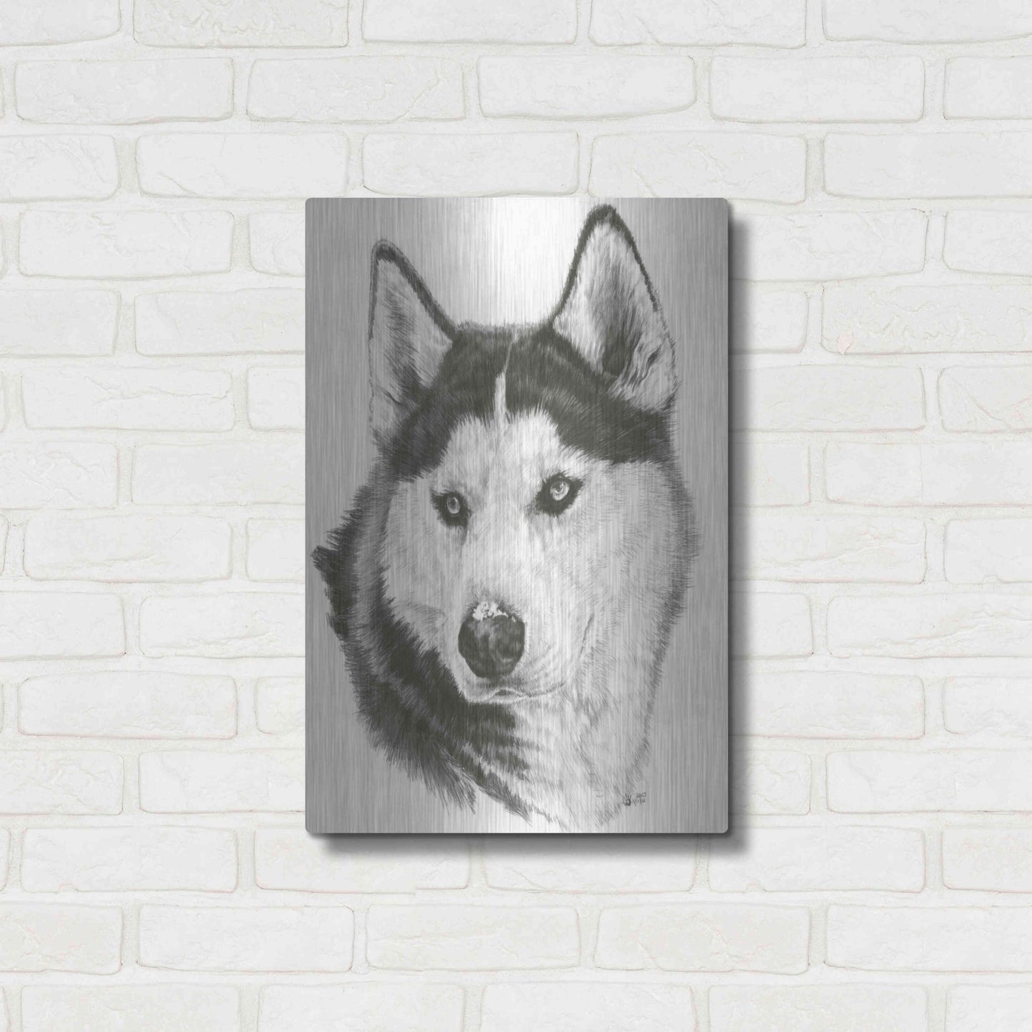 Luxe Metal Art 'Buff' by Barbara Keith, Metal Wall Art,16x24