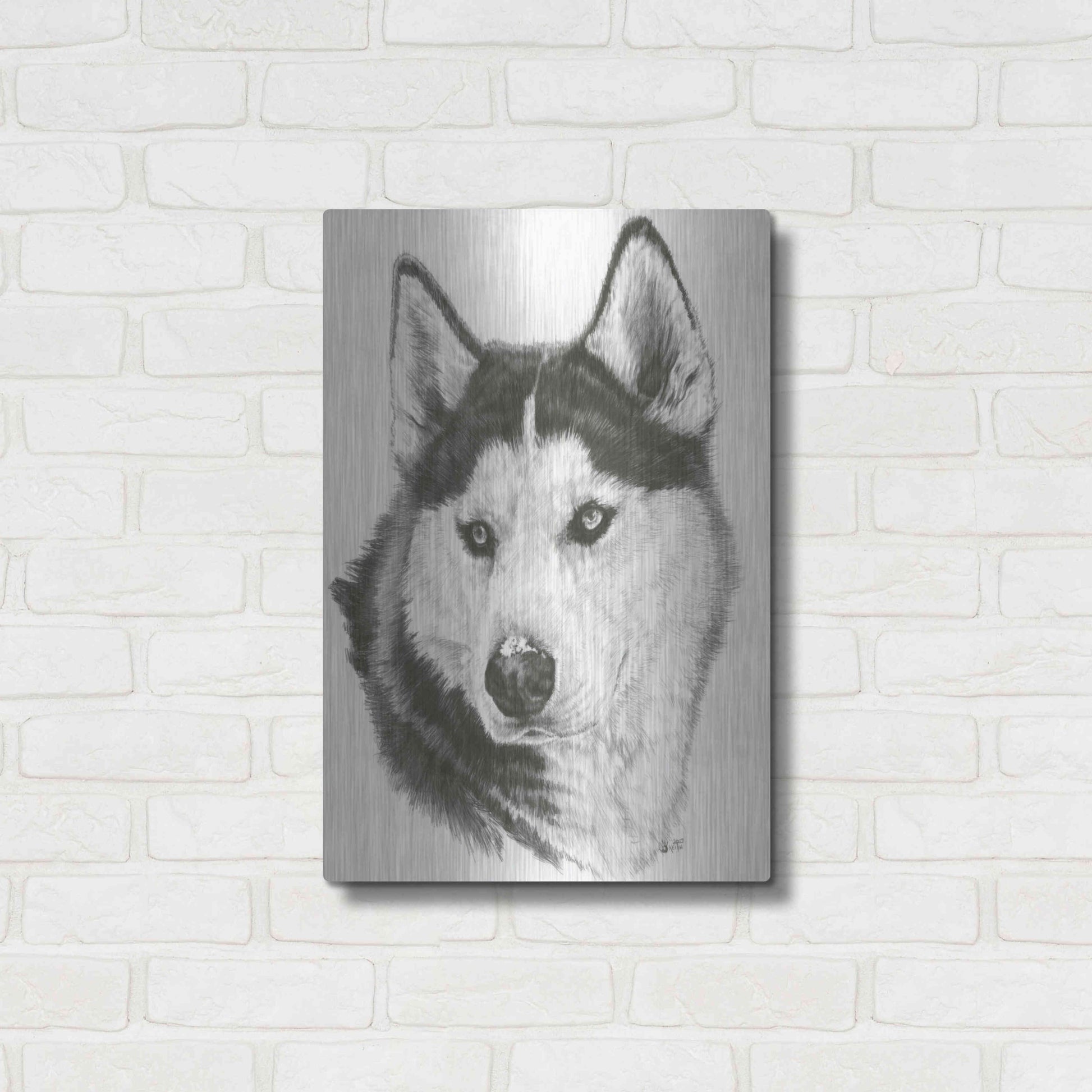 Luxe Metal Art 'Buff' by Barbara Keith, Metal Wall Art,16x24