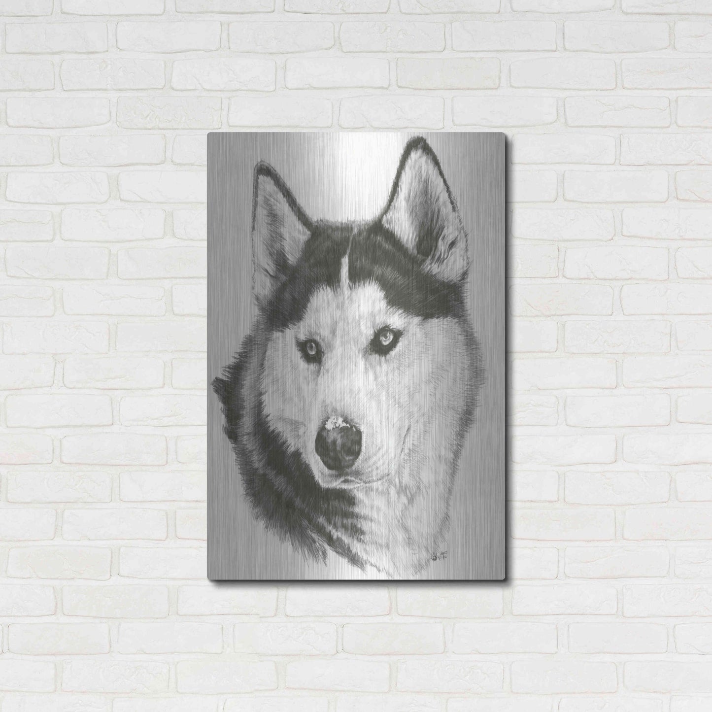 Luxe Metal Art 'Buff' by Barbara Keith, Metal Wall Art,24x36