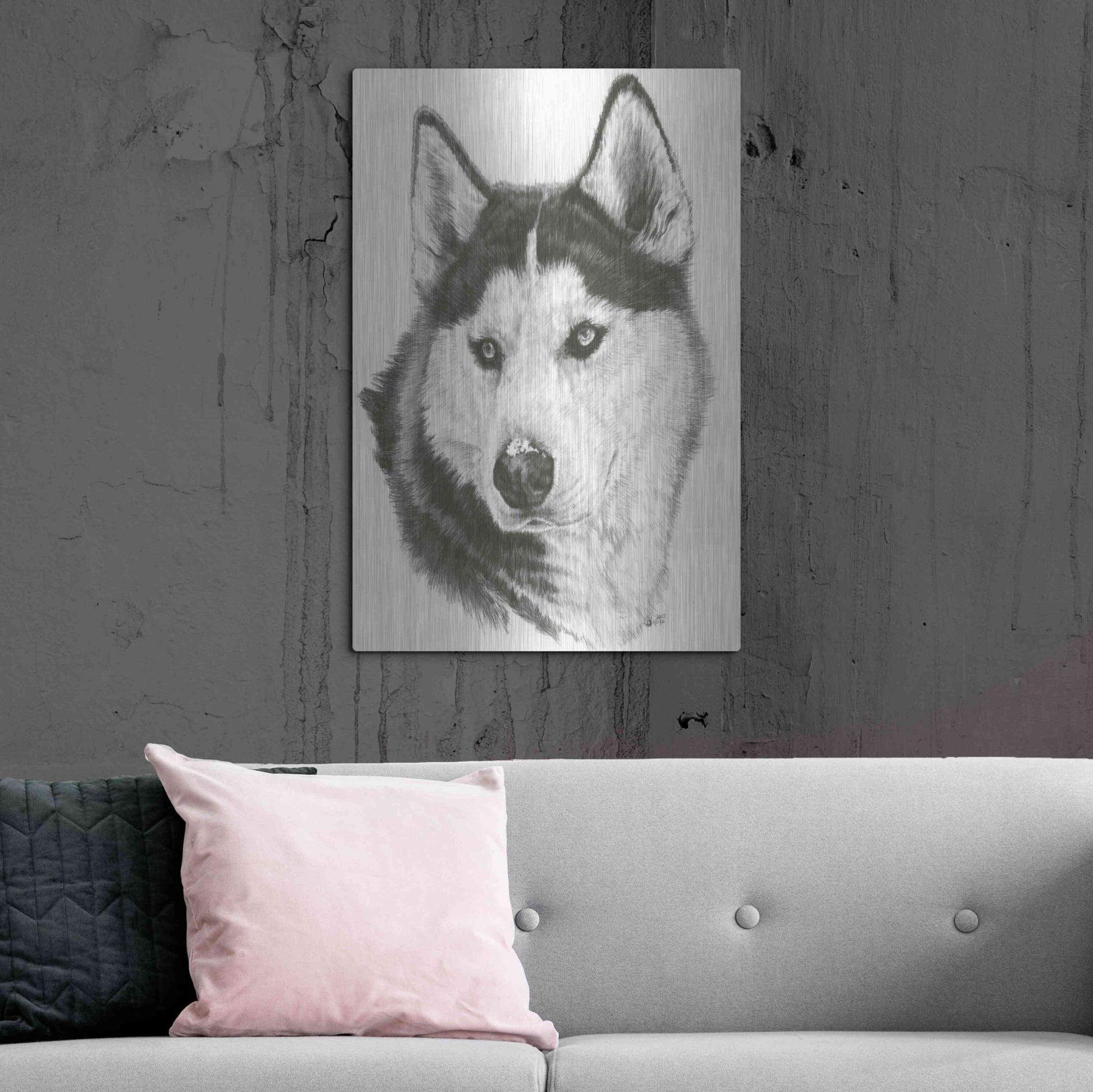Luxe Metal Art 'Buff' by Barbara Keith, Metal Wall Art,24x36