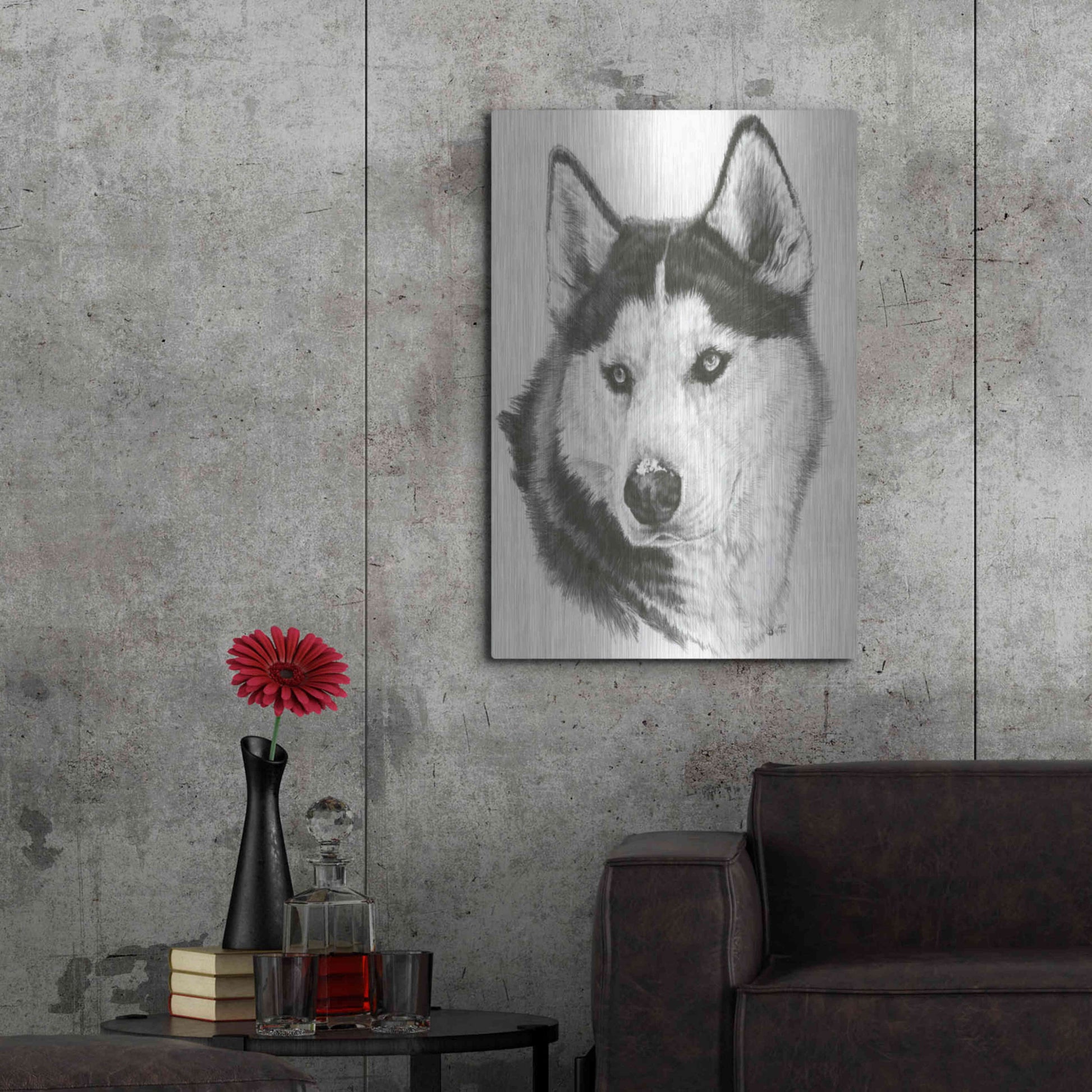 Luxe Metal Art 'Buff' by Barbara Keith, Metal Wall Art,24x36
