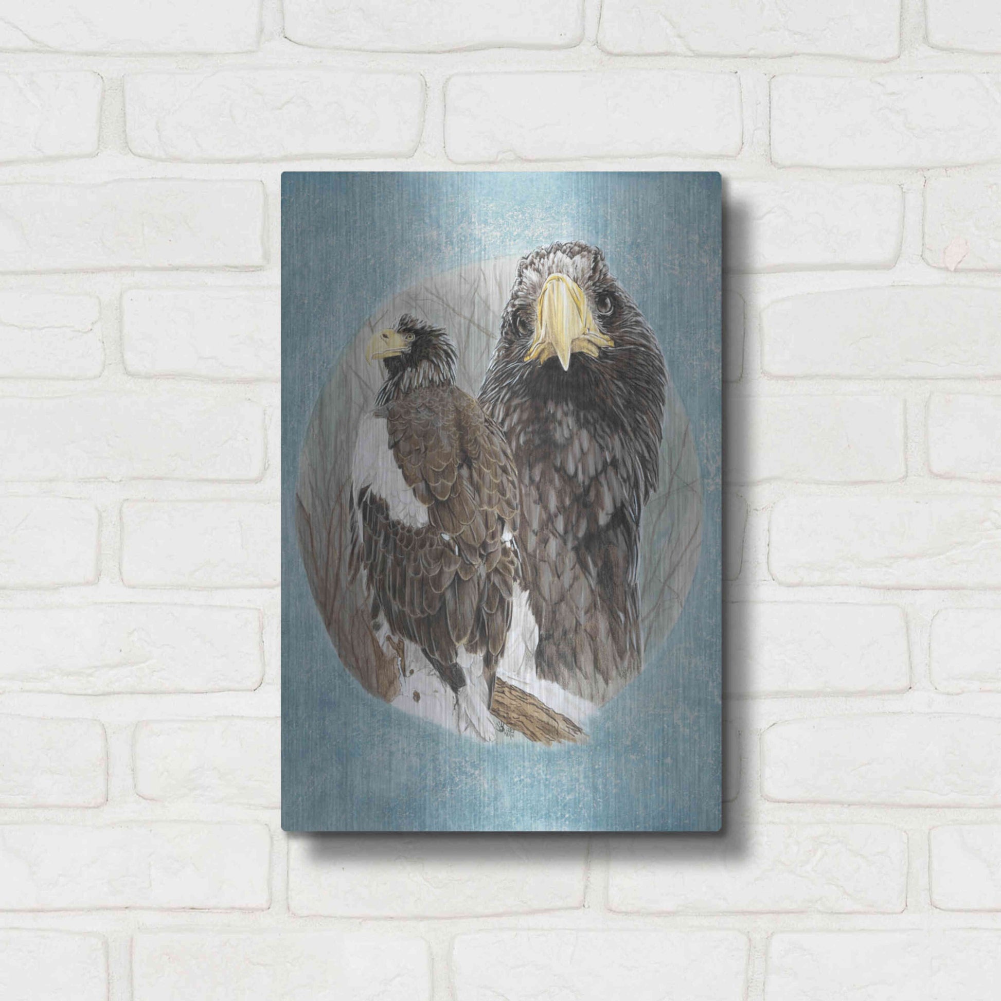 Luxe Metal Art 'Chasseur' by Barbara Keith, Metal Wall Art,12x16