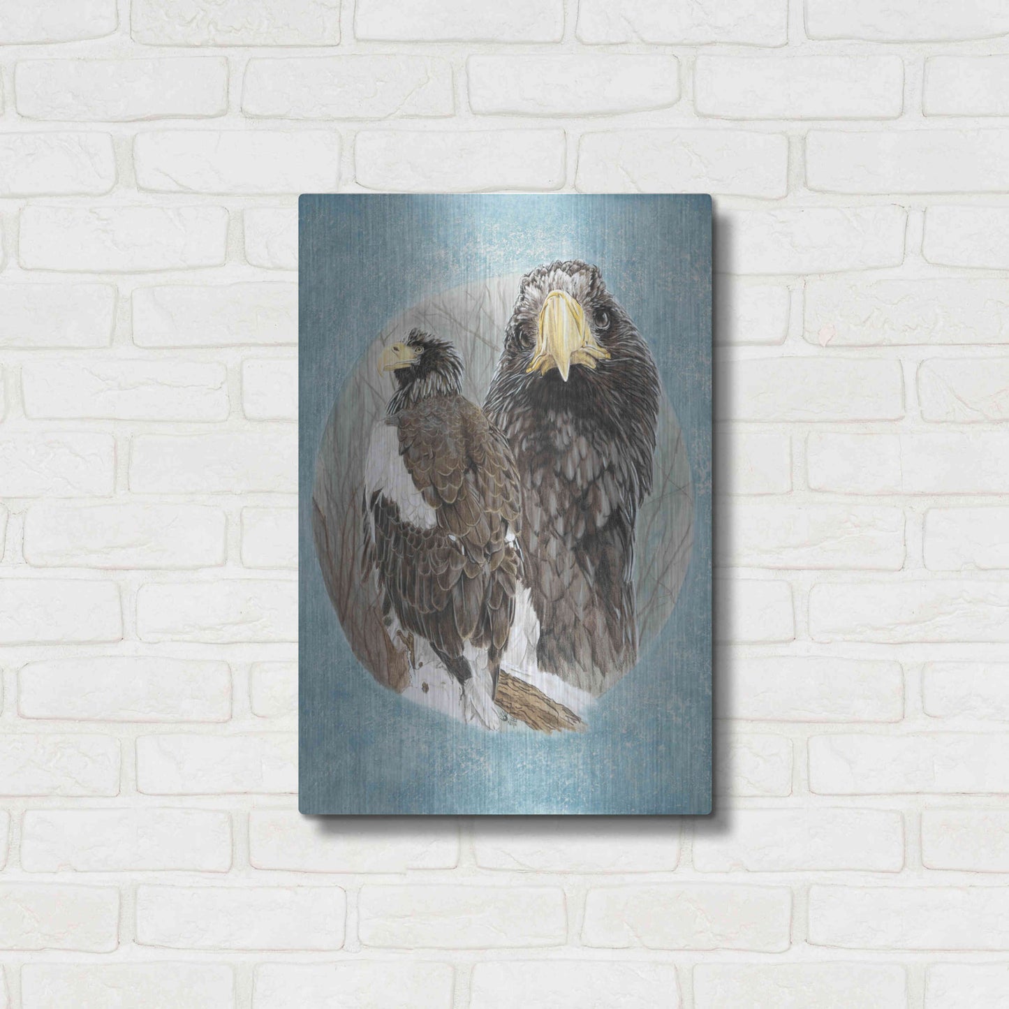 Luxe Metal Art 'Chasseur' by Barbara Keith, Metal Wall Art,16x24