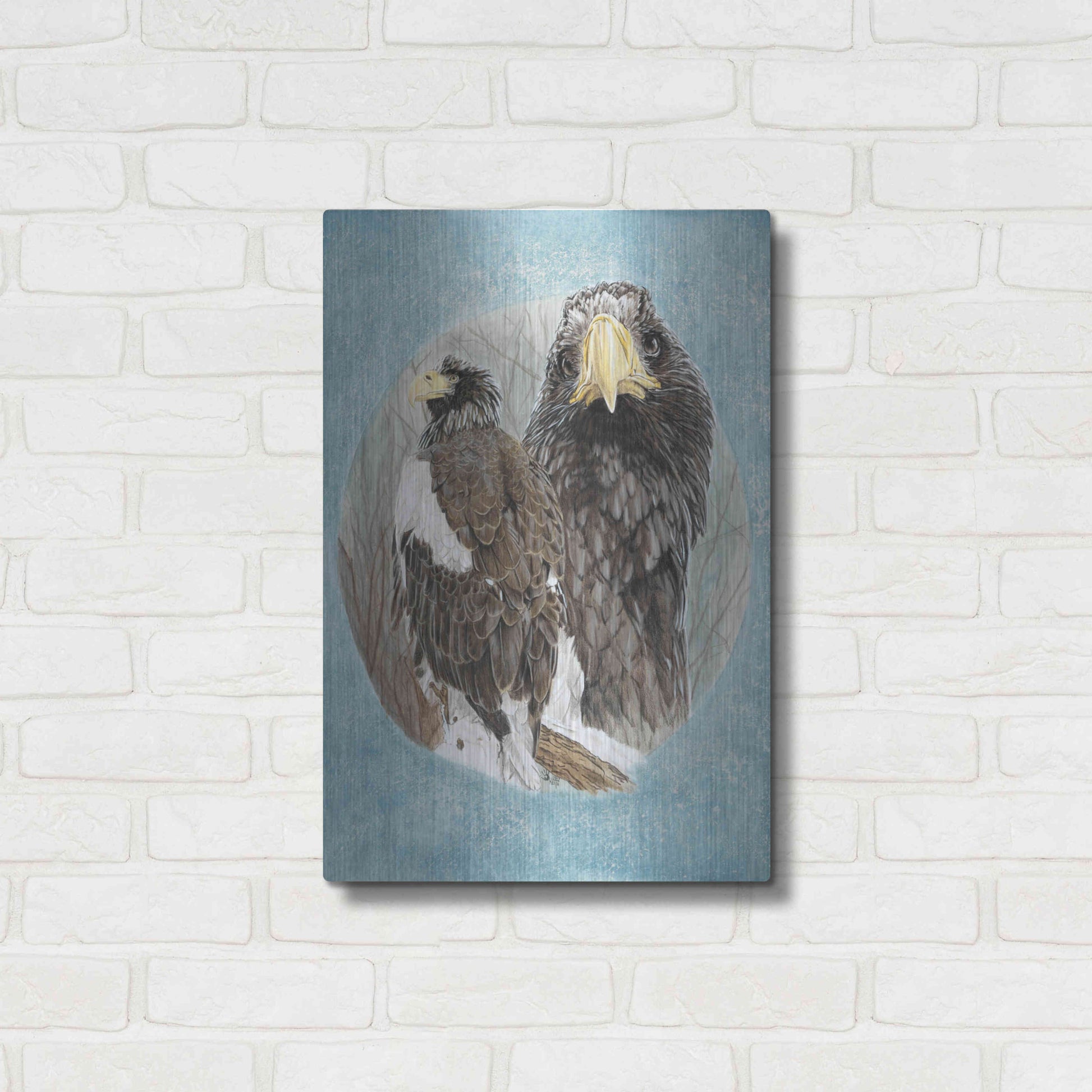 Luxe Metal Art 'Chasseur' by Barbara Keith, Metal Wall Art,16x24