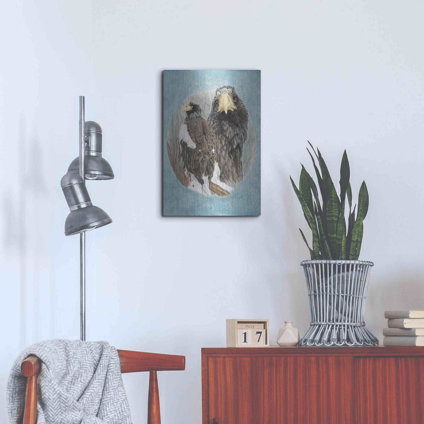 Luxe Metal Art 'Chasseur' by Barbara Keith, Metal Wall Art,16x24