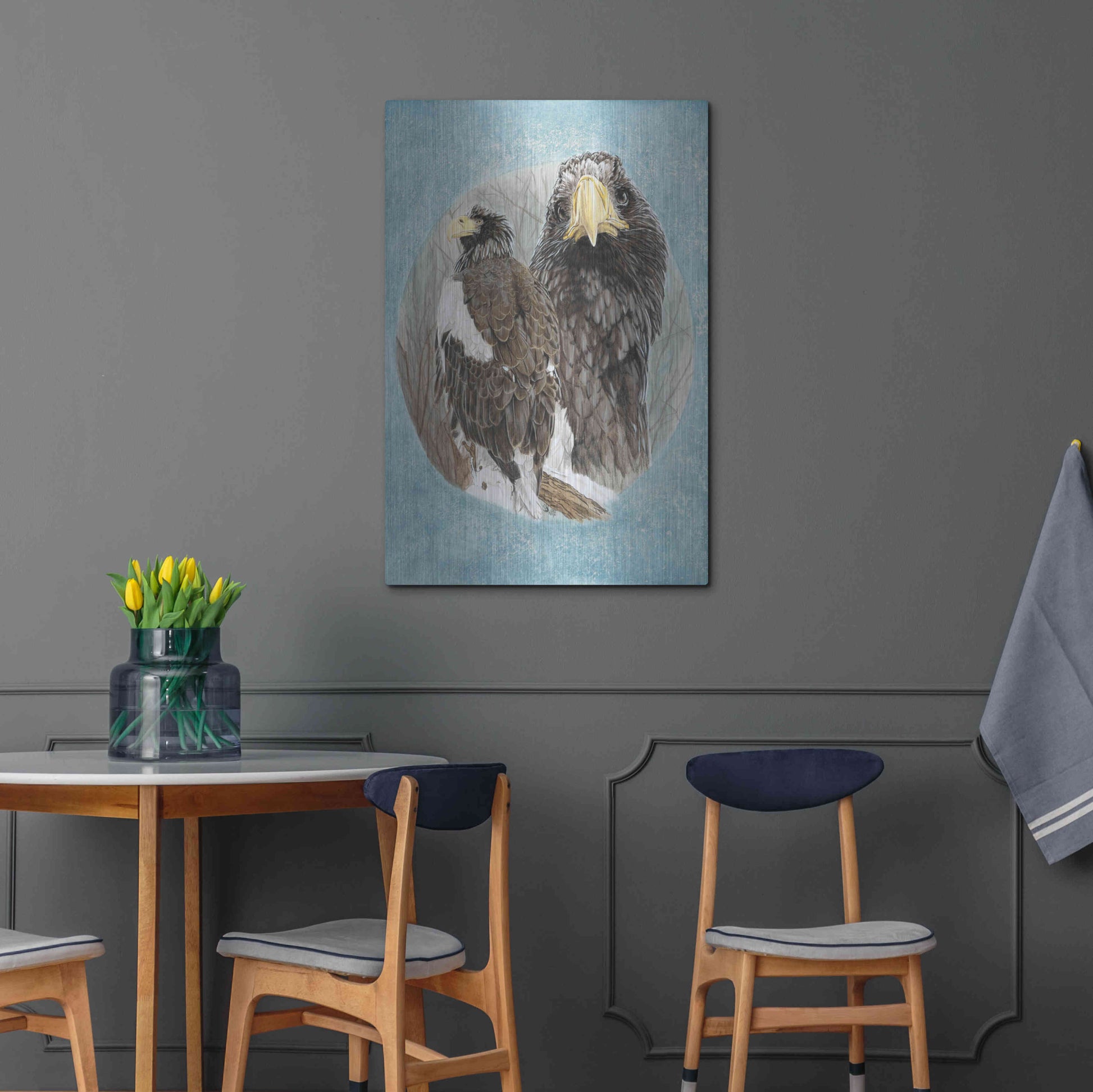 Luxe Metal Art 'Chasseur' by Barbara Keith, Metal Wall Art,24x36