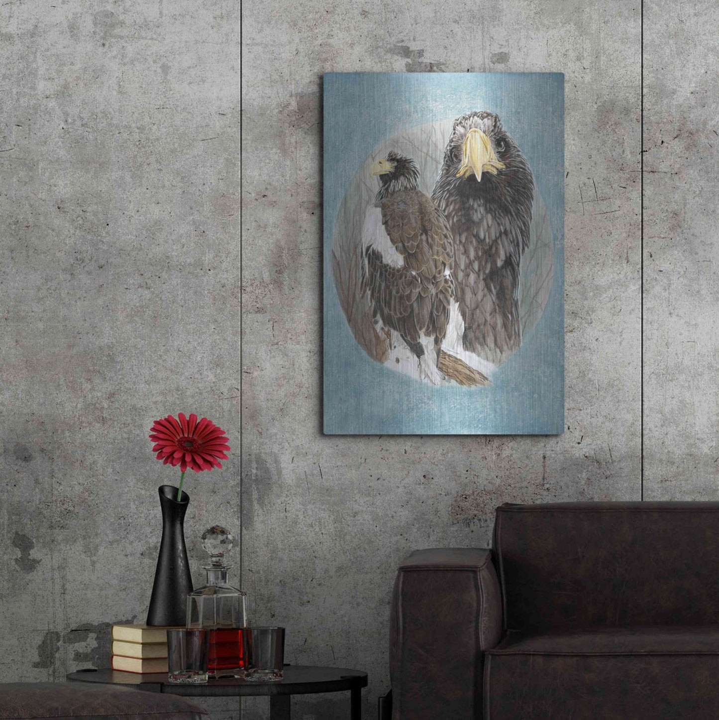 Luxe Metal Art 'Chasseur' by Barbara Keith, Metal Wall Art,24x36