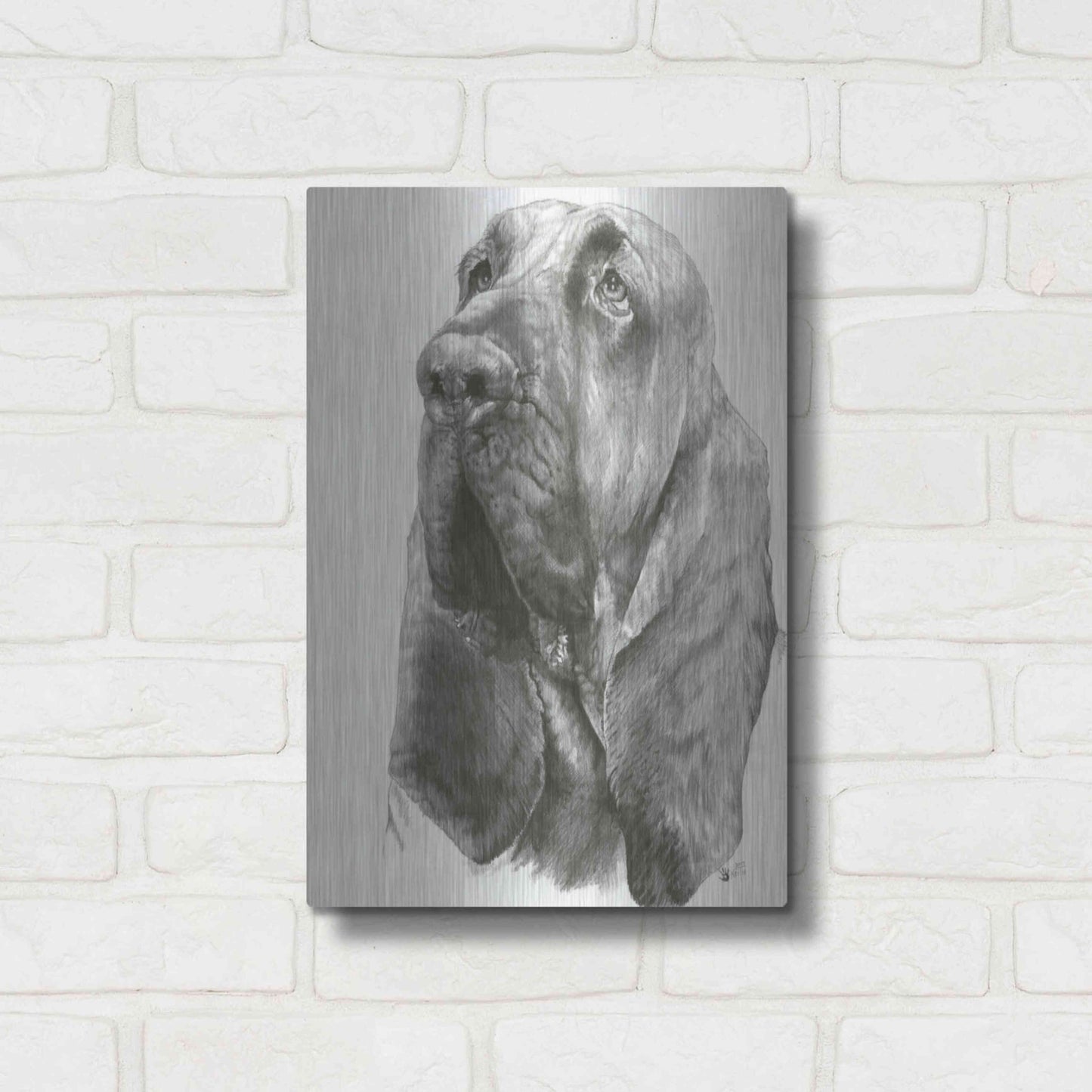 Luxe Metal Art 'Crinkle' by Barbara Keith, Metal Wall Art,12x16