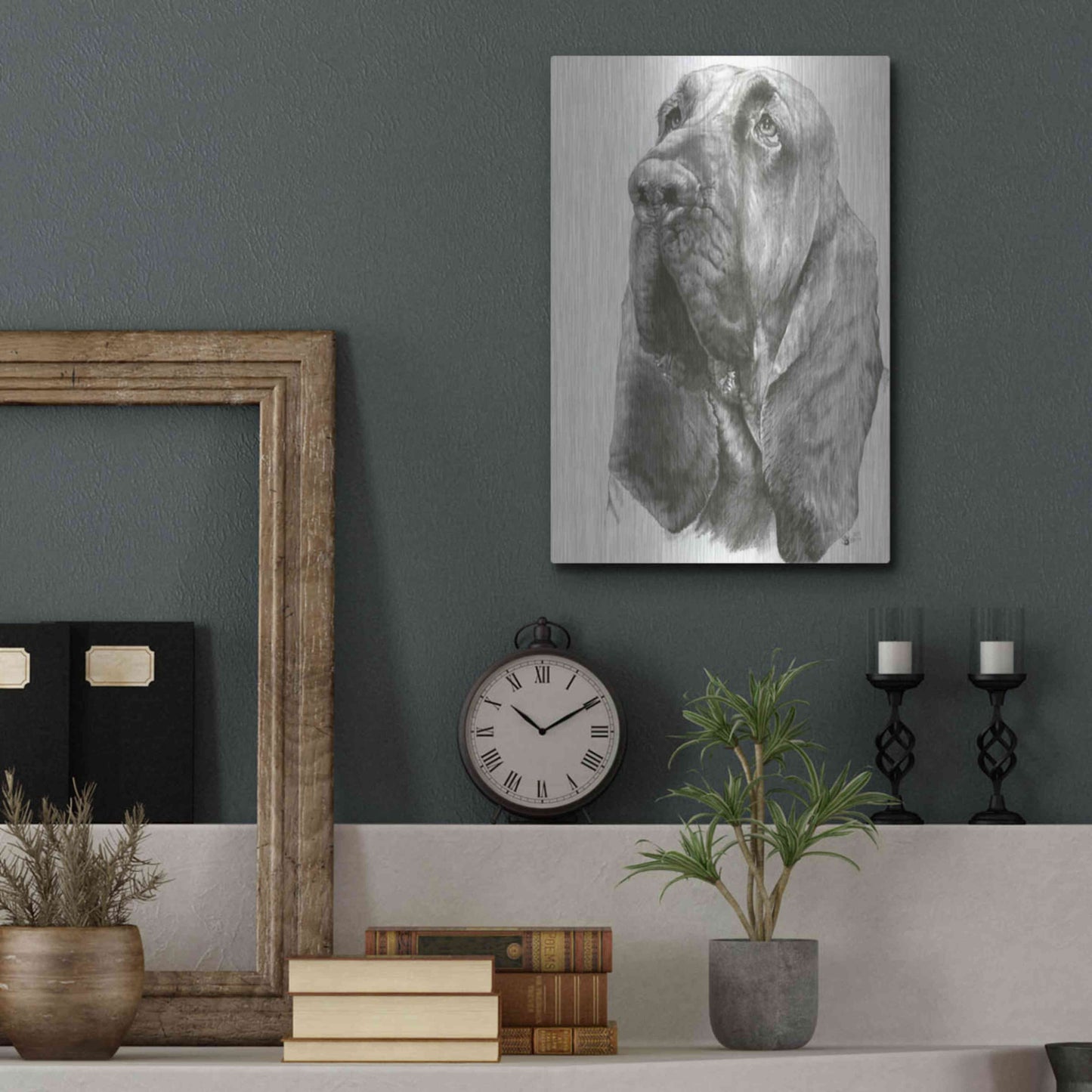 Luxe Metal Art 'Crinkle' by Barbara Keith, Metal Wall Art,12x16