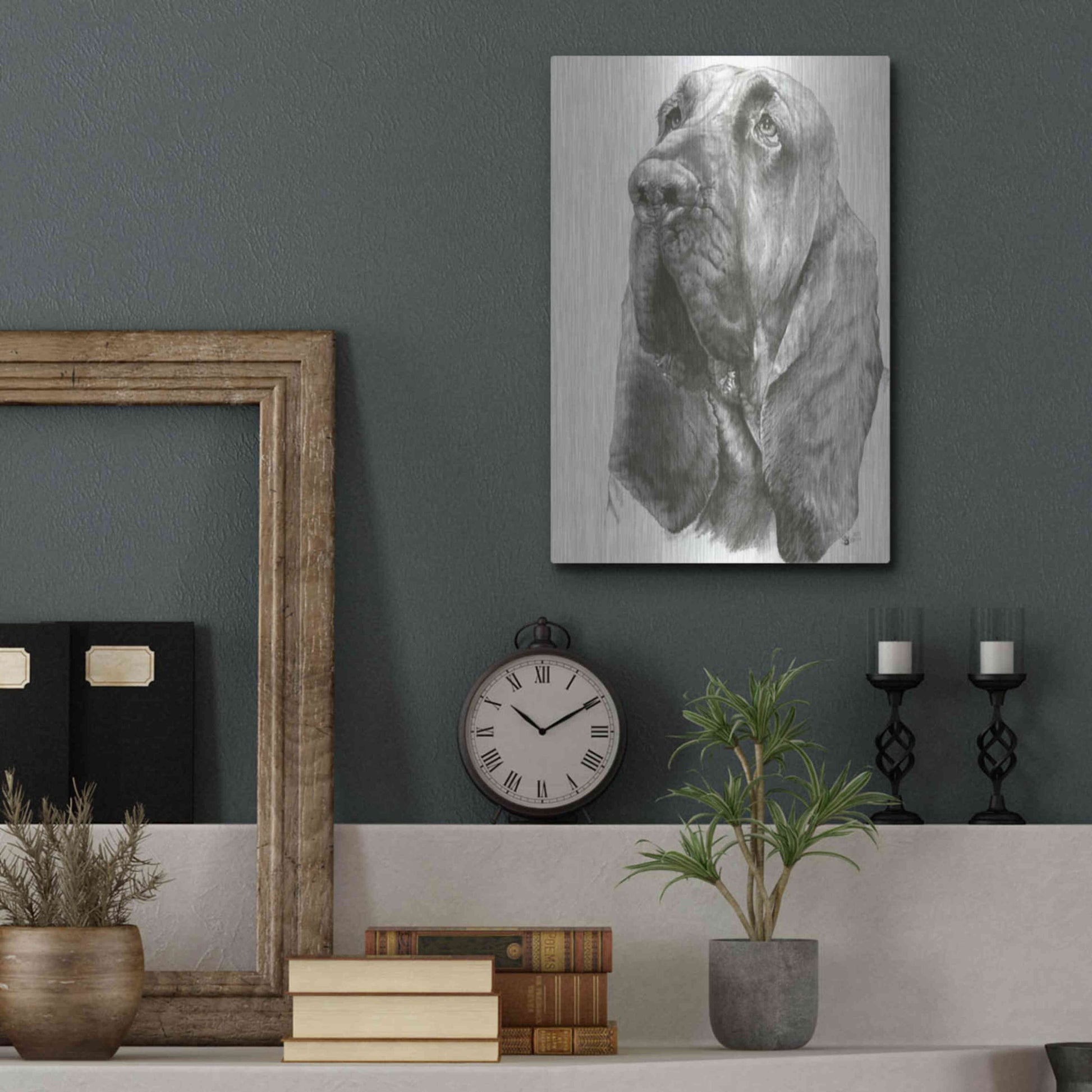 Luxe Metal Art 'Crinkle' by Barbara Keith, Metal Wall Art,12x16