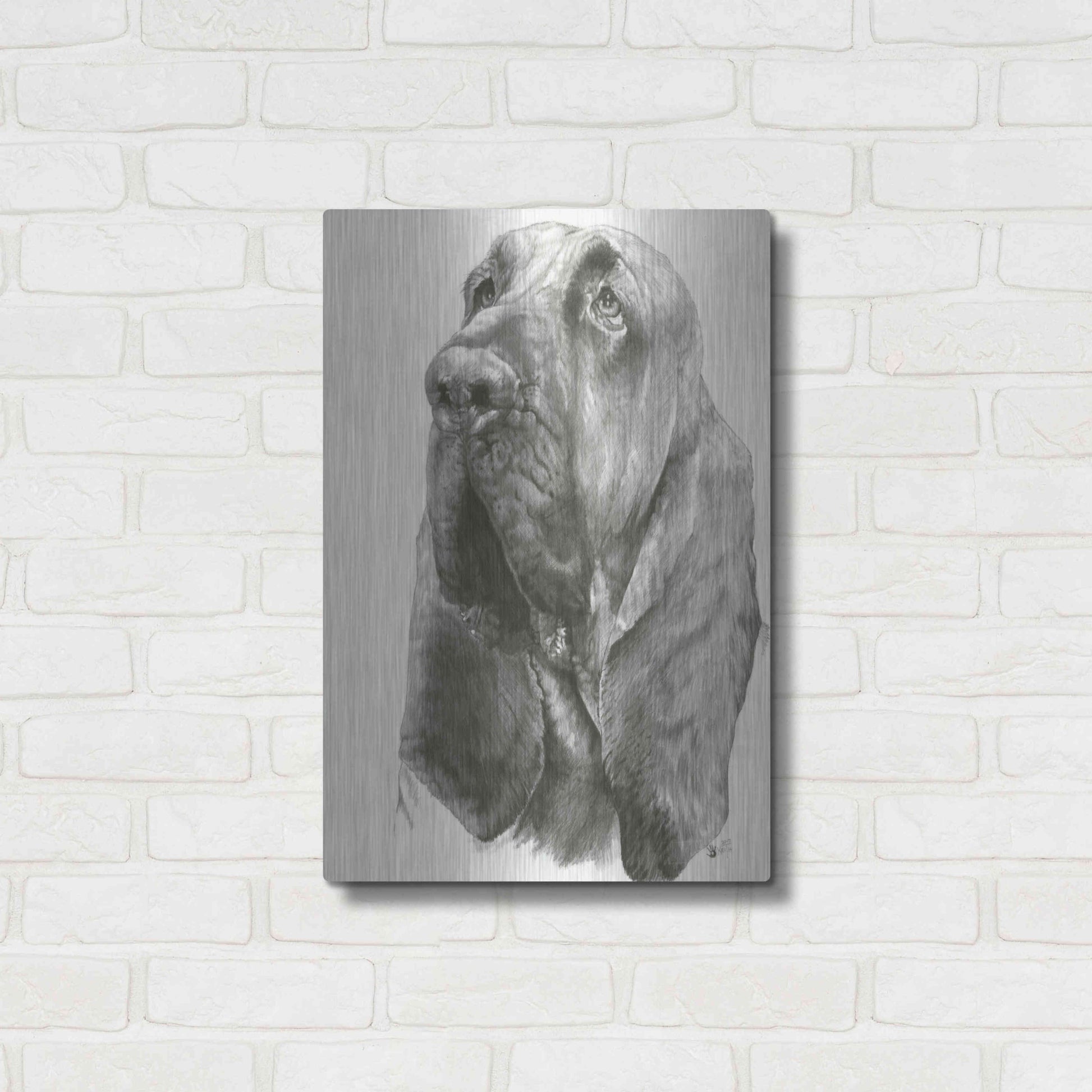 Luxe Metal Art 'Crinkle' by Barbara Keith, Metal Wall Art,16x24