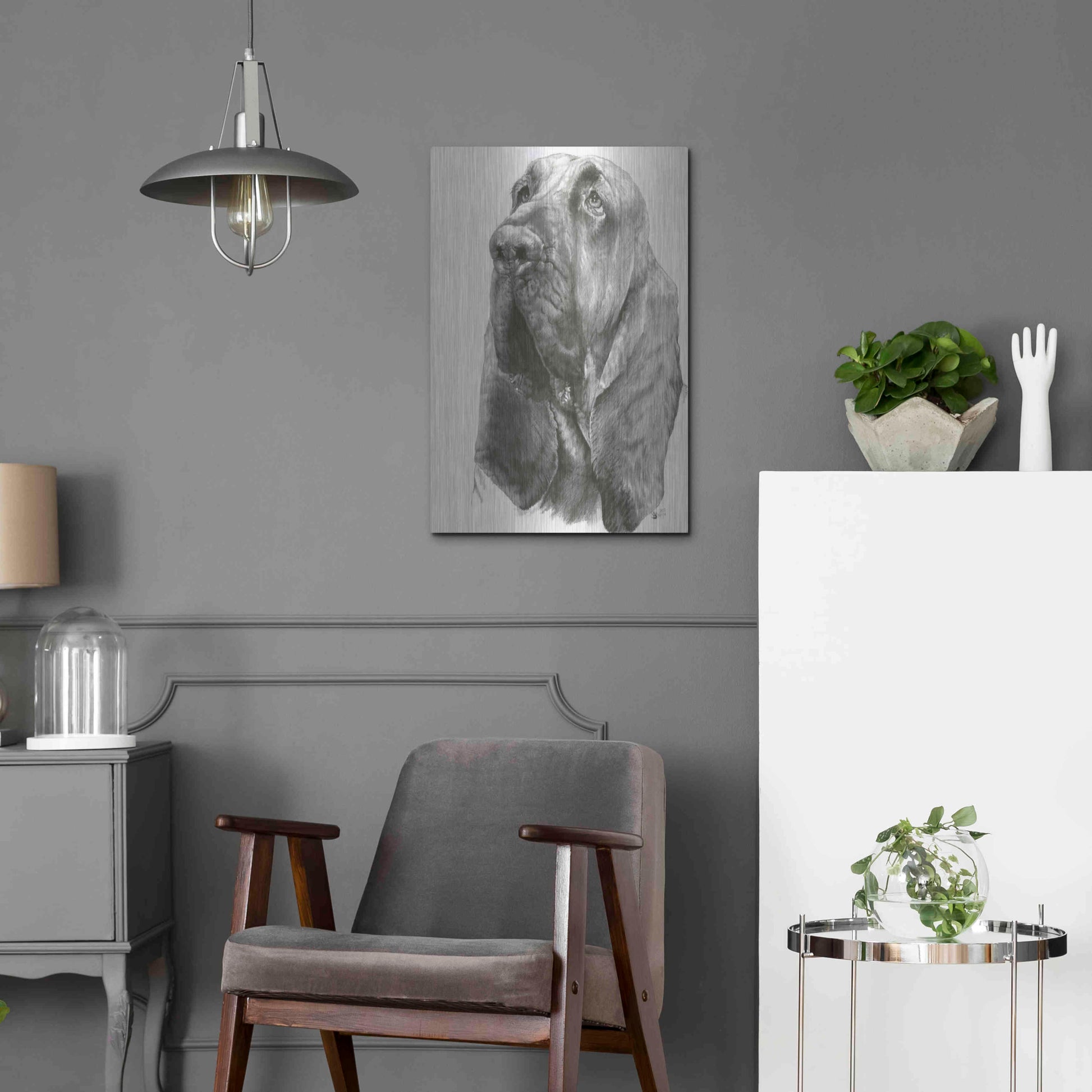 Luxe Metal Art 'Crinkle' by Barbara Keith, Metal Wall Art,16x24