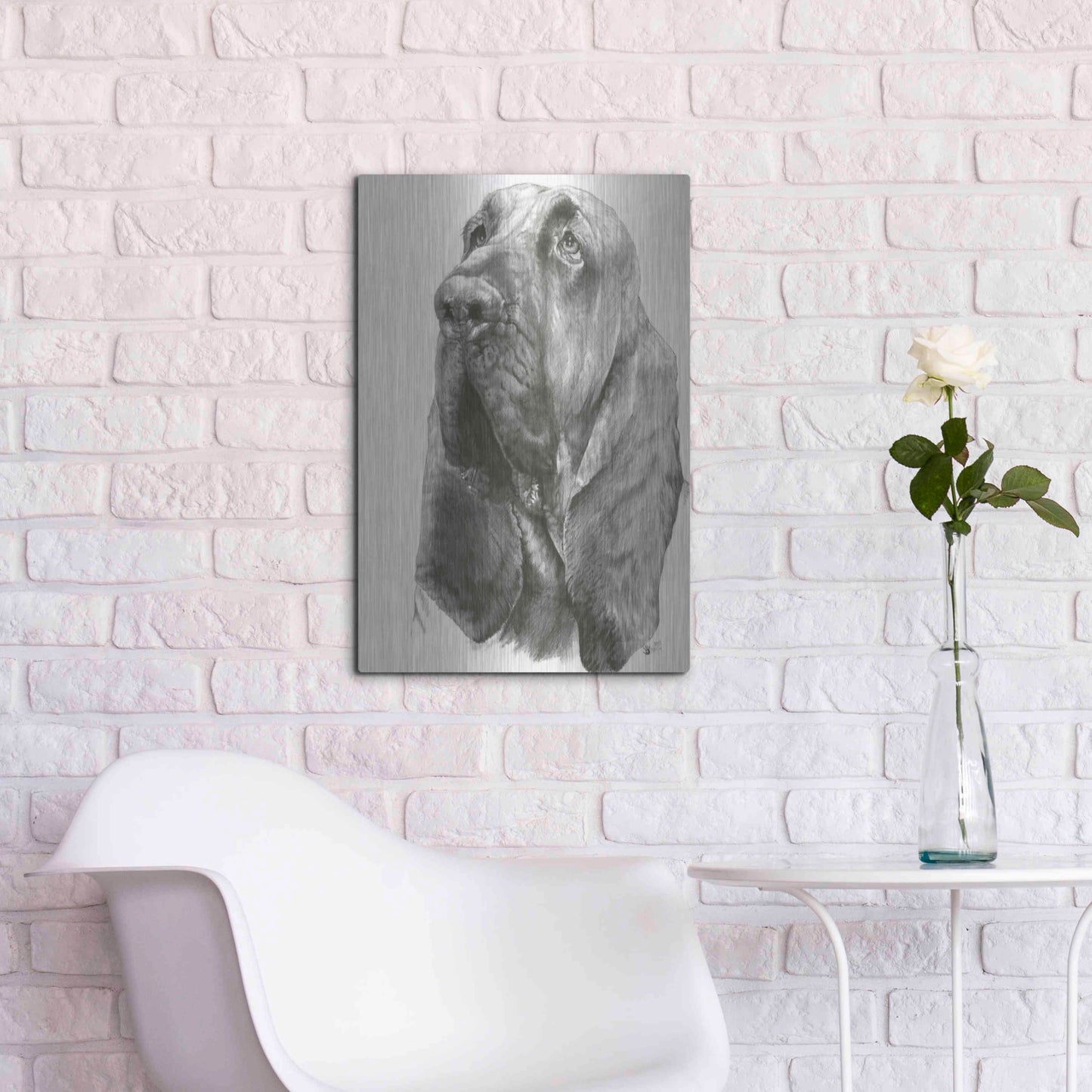 Luxe Metal Art 'Crinkle' by Barbara Keith, Metal Wall Art,16x24