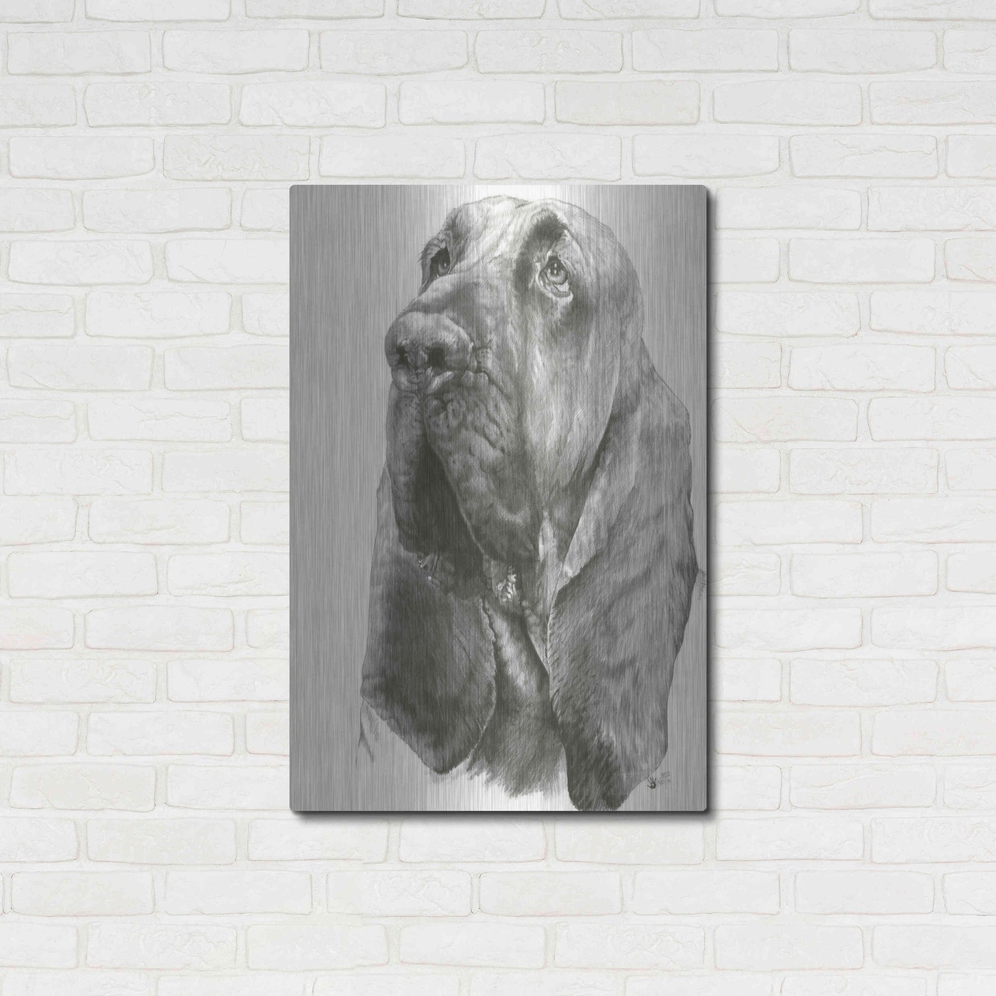 Luxe Metal Art 'Crinkle' by Barbara Keith, Metal Wall Art,24x36