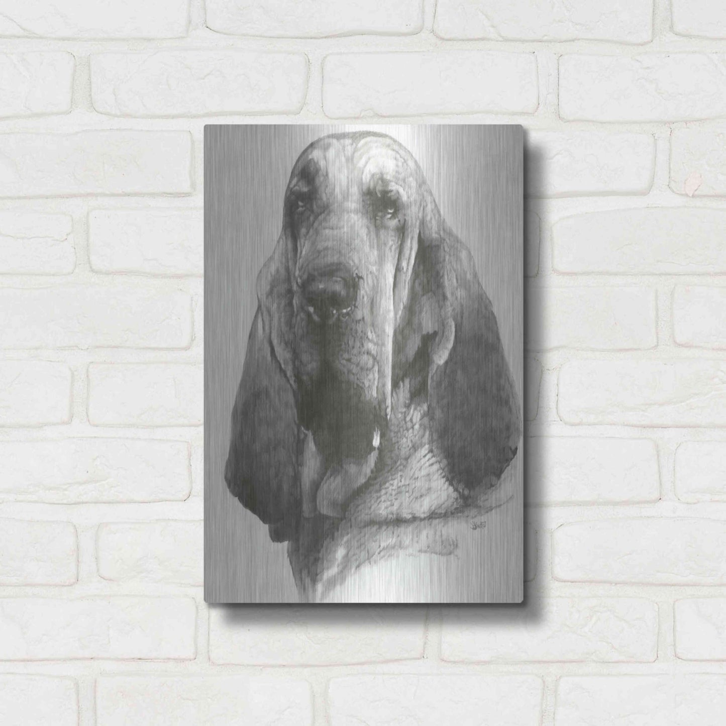 Luxe Metal Art 'Distinguished' by Barbara Keith, Metal Wall Art,12x16