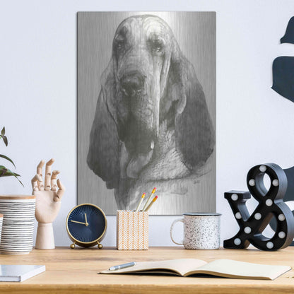 Luxe Metal Art 'Distinguished' by Barbara Keith, Metal Wall Art,12x16