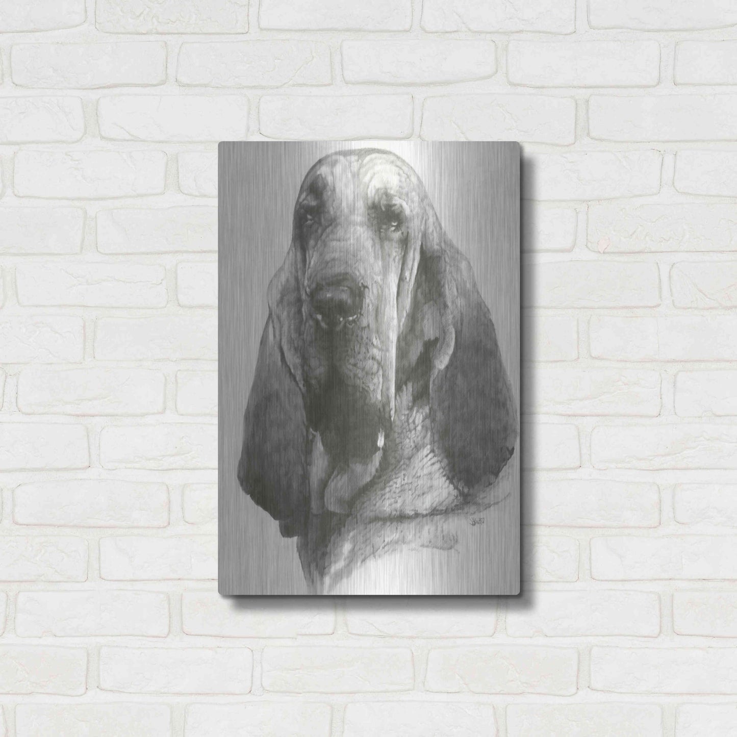 Luxe Metal Art 'Distinguished' by Barbara Keith, Metal Wall Art,16x24