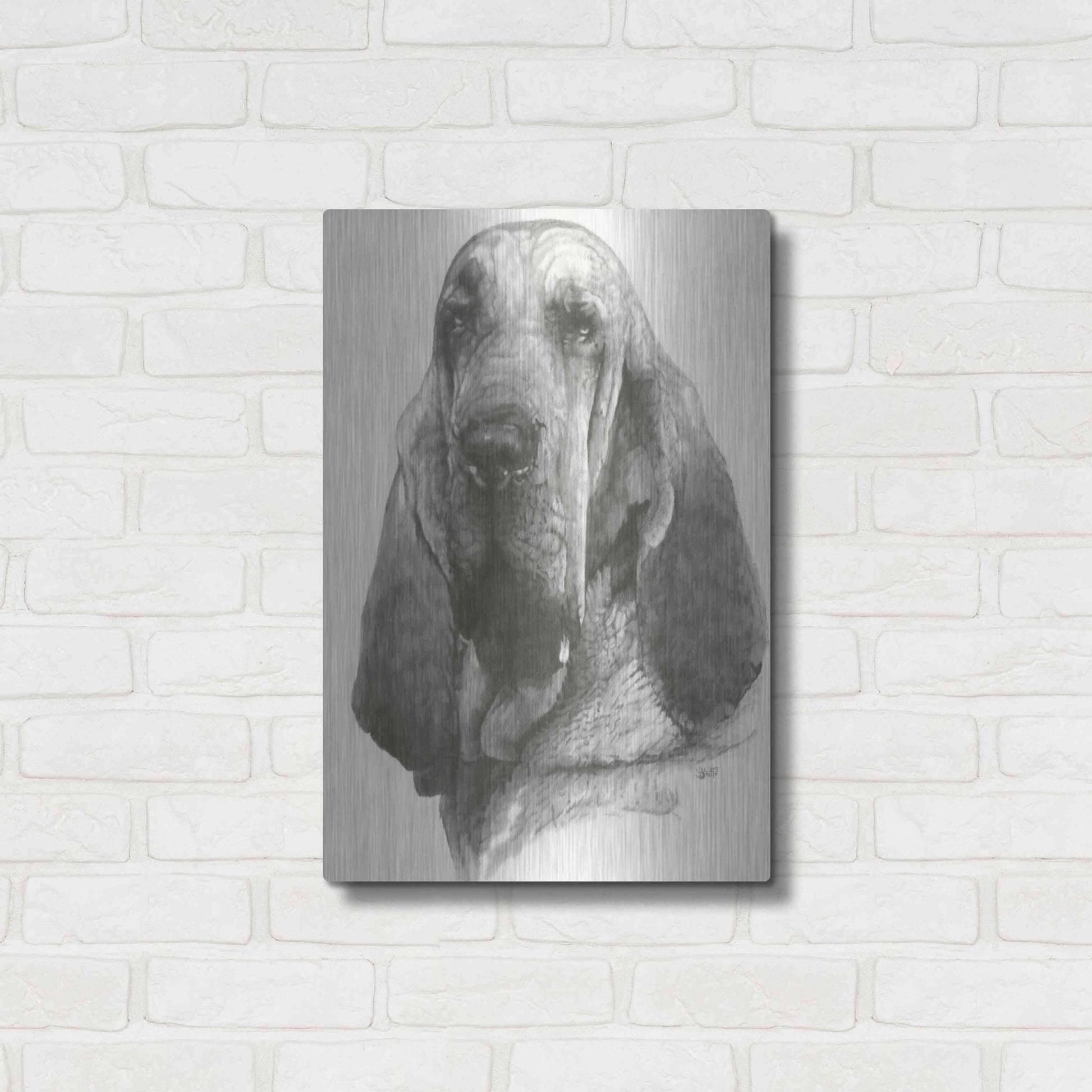 Luxe Metal Art 'Distinguished' by Barbara Keith, Metal Wall Art,16x24