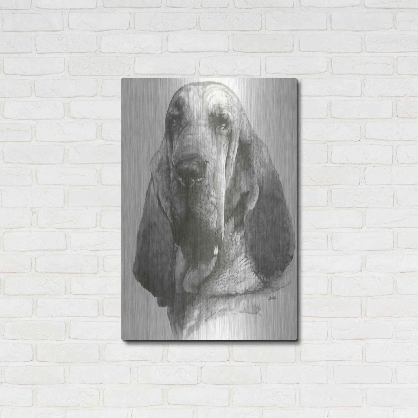 Luxe Metal Art 'Distinguished' by Barbara Keith, Metal Wall Art,24x36