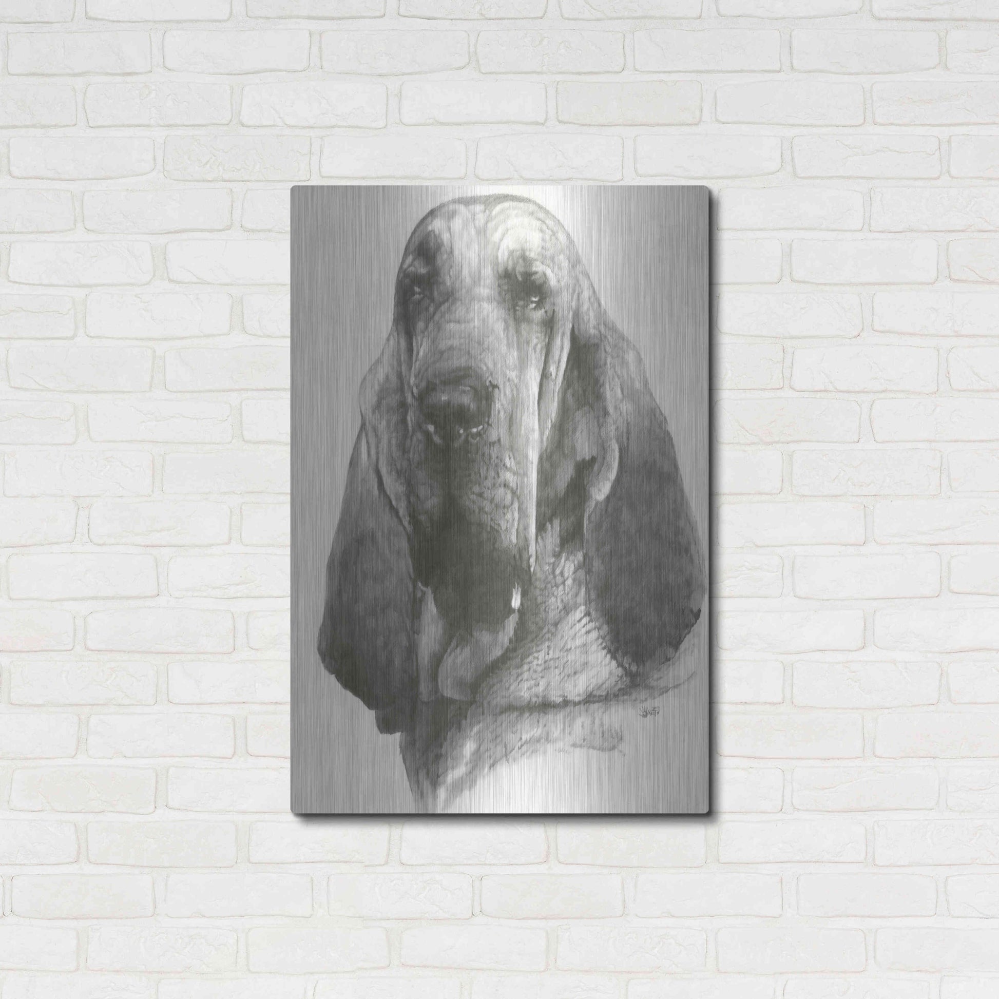 Luxe Metal Art 'Distinguished' by Barbara Keith, Metal Wall Art,24x36