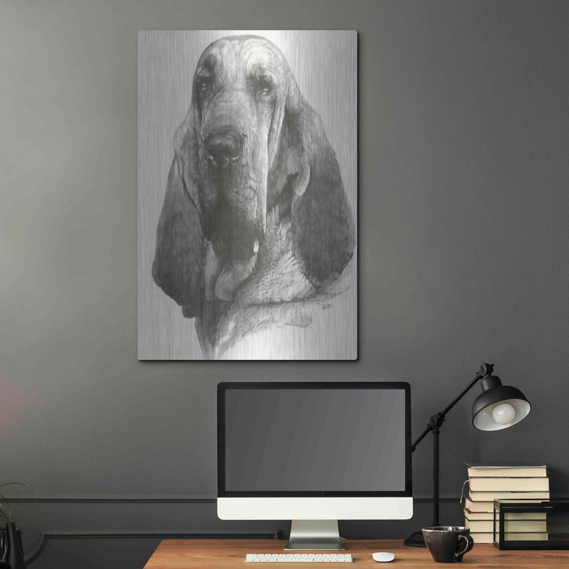 Luxe Metal Art 'Distinguished' by Barbara Keith, Metal Wall Art,24x36