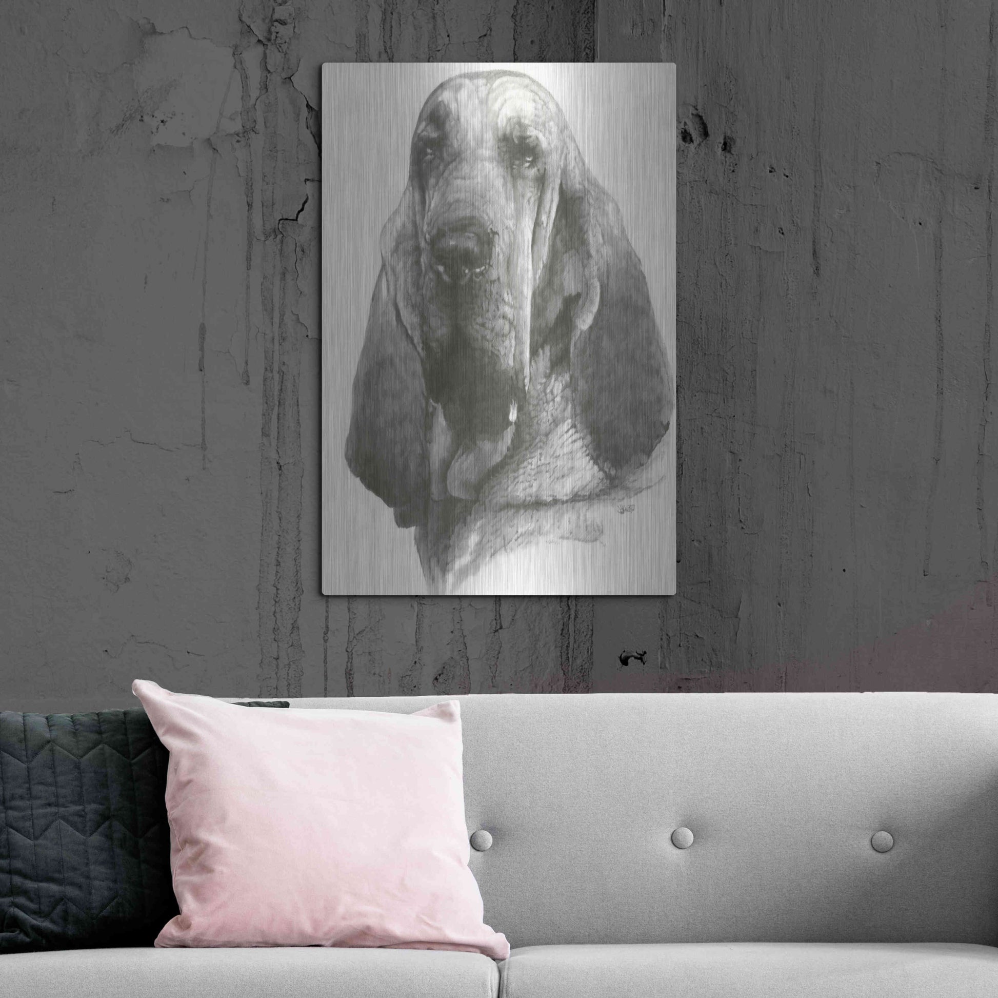 Luxe Metal Art 'Distinguished' by Barbara Keith, Metal Wall Art,24x36