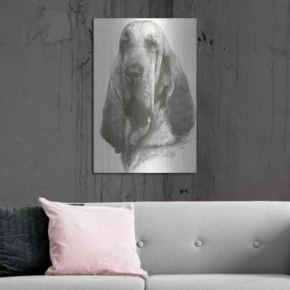 Luxe Metal Art 'Distinguished' by Barbara Keith, Metal Wall Art,24x36