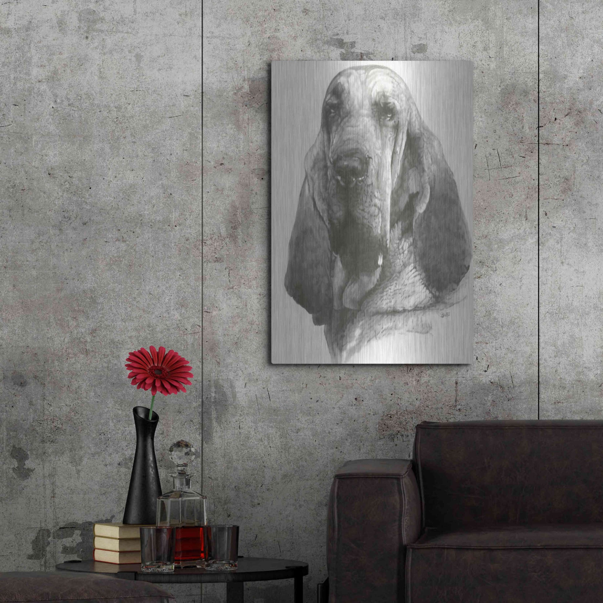 Luxe Metal Art 'Distinguished' by Barbara Keith, Metal Wall Art,24x36