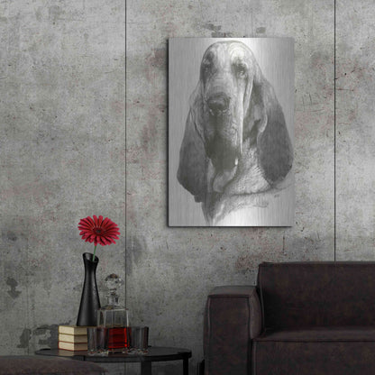 Luxe Metal Art 'Distinguished' by Barbara Keith, Metal Wall Art,24x36