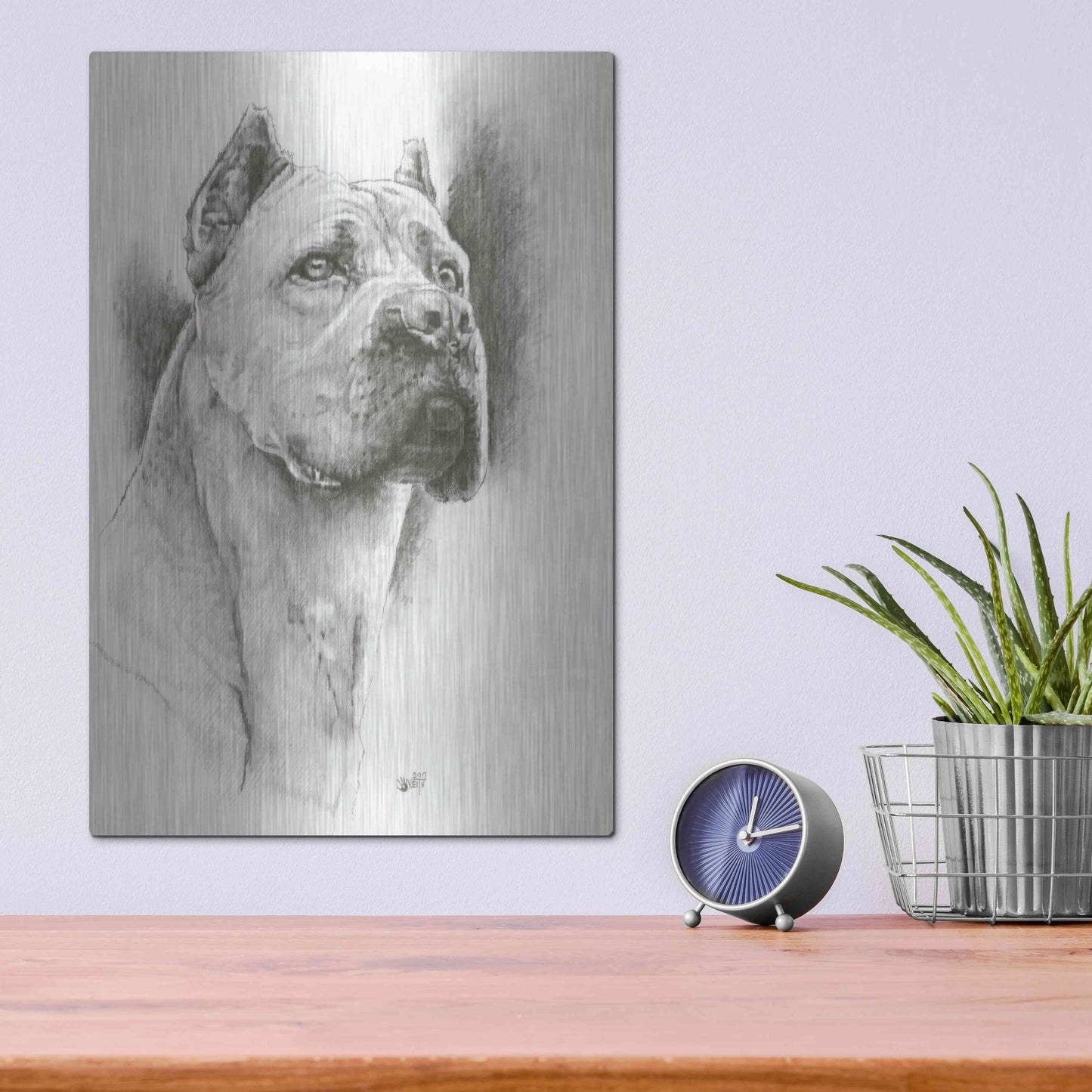 Luxe Metal Art 'Dynamic' by Barbara Keith, Metal Wall Art,12x16