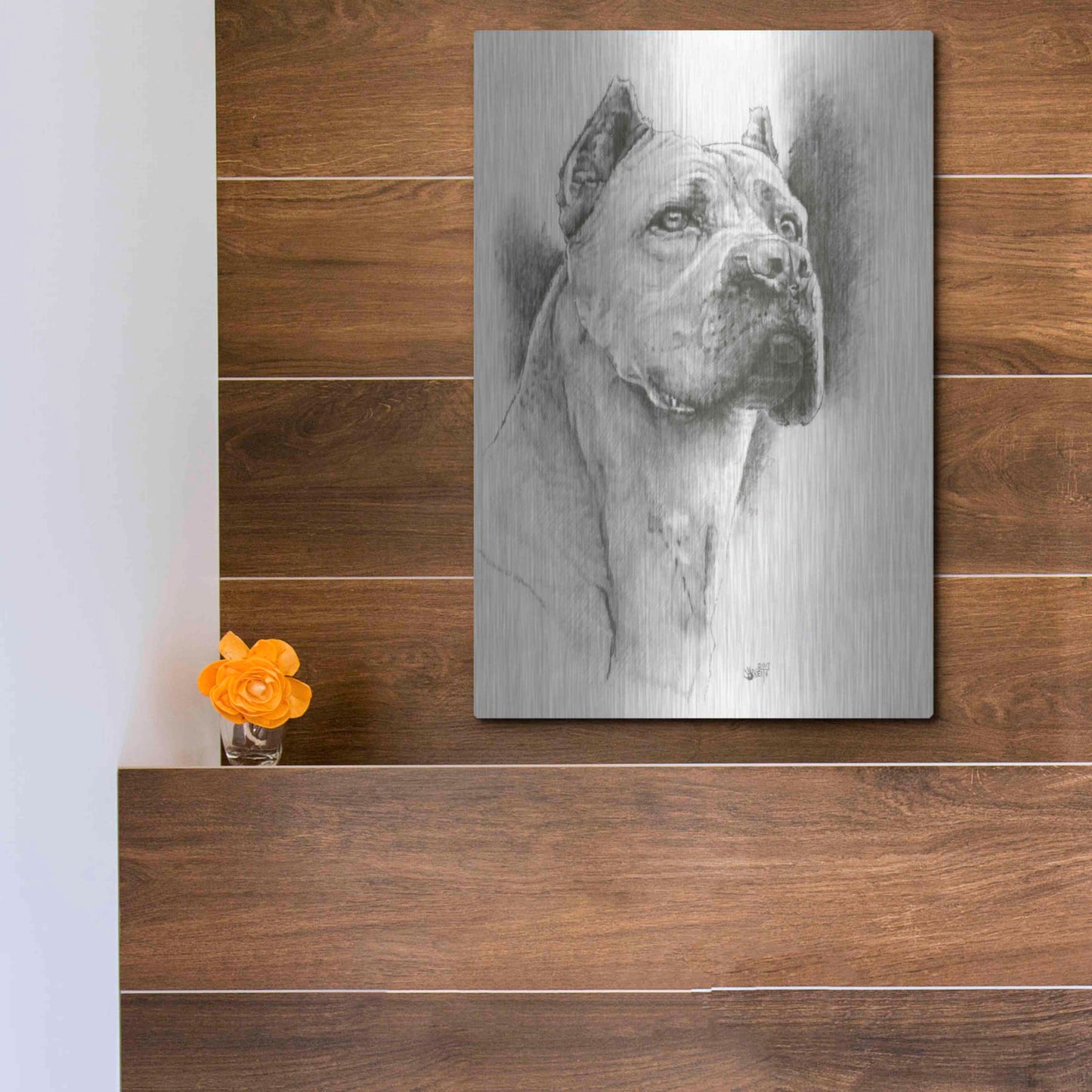 Luxe Metal Art 'Dynamic' by Barbara Keith, Metal Wall Art,12x16