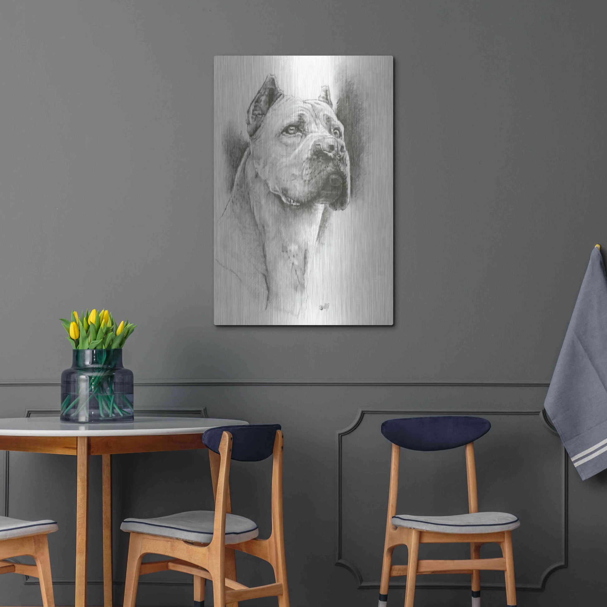 Luxe Metal Art 'Dynamic' by Barbara Keith, Metal Wall Art,24x36