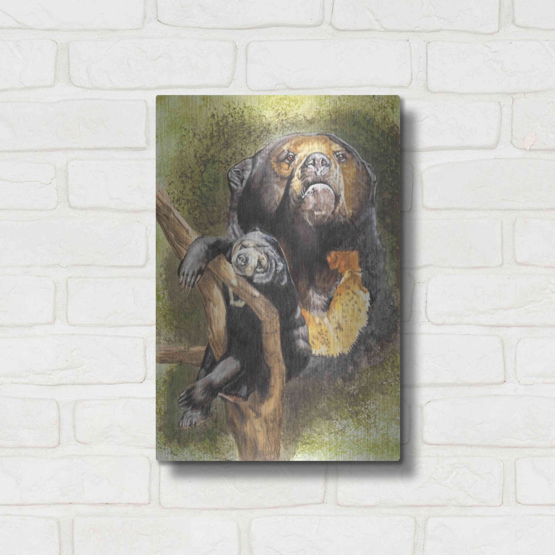 Luxe Metal Art 'Languid' by Barbara Keith, Metal Wall Art,12x16