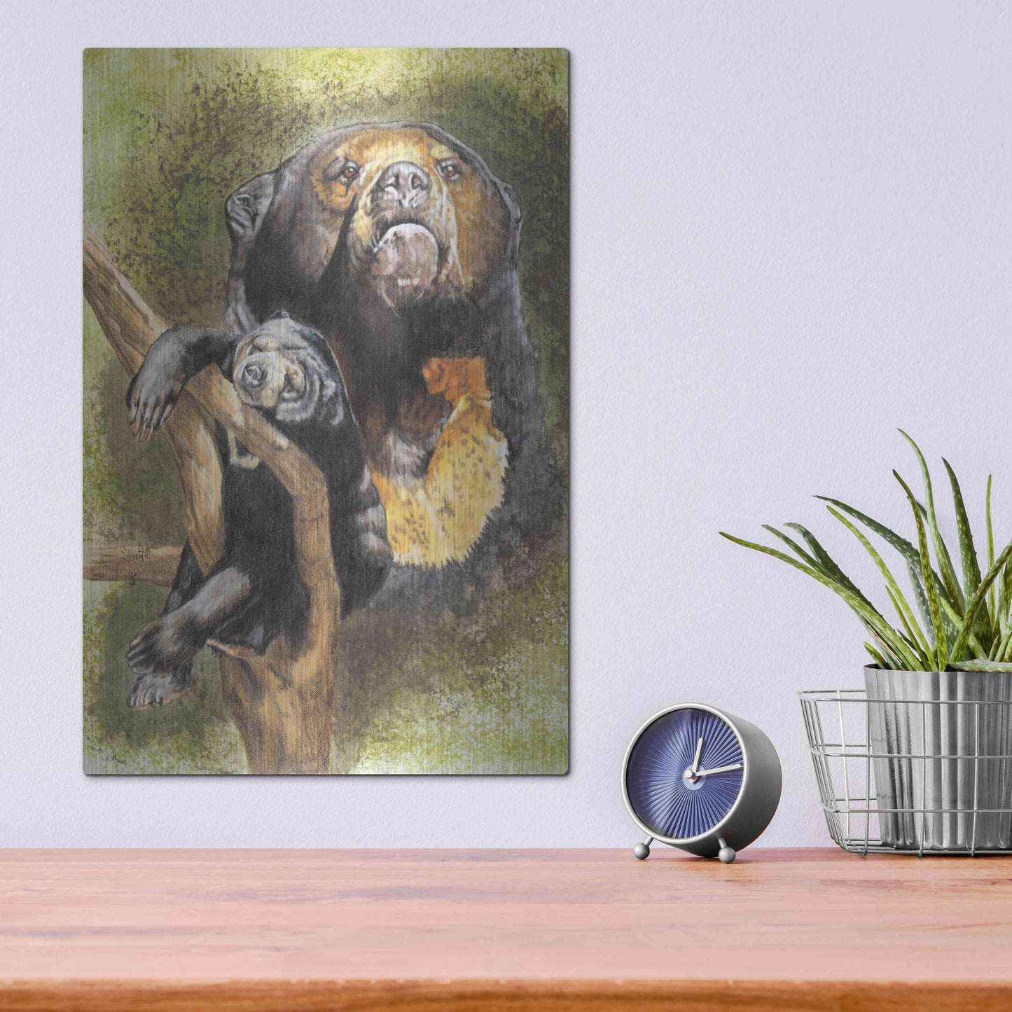 Luxe Metal Art 'Languid' by Barbara Keith, Metal Wall Art,12x16