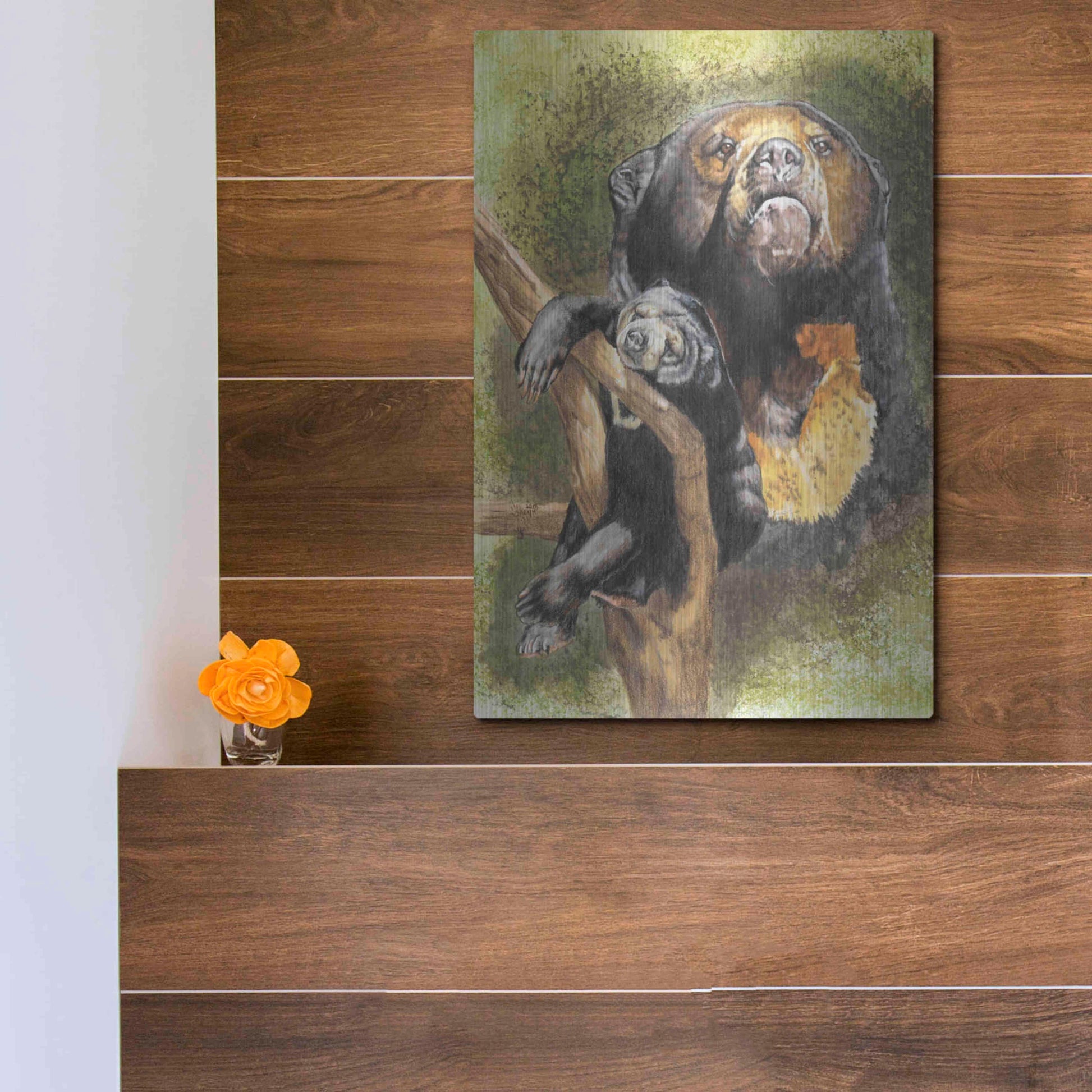 Luxe Metal Art 'Languid' by Barbara Keith, Metal Wall Art,12x16