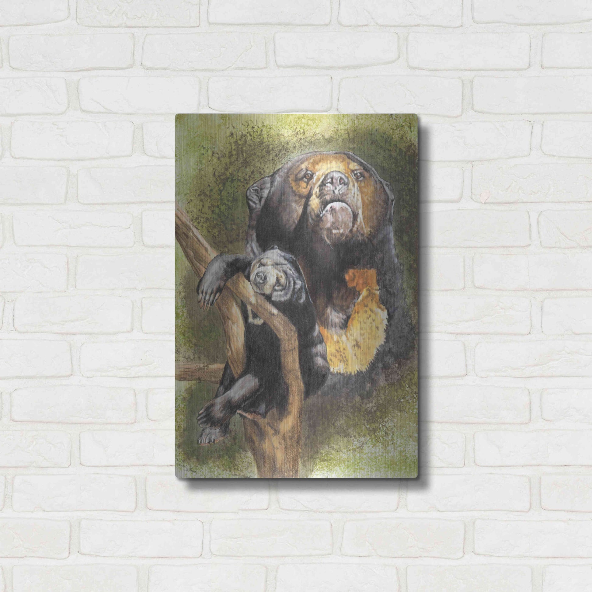 Luxe Metal Art 'Languid' by Barbara Keith, Metal Wall Art,16x24