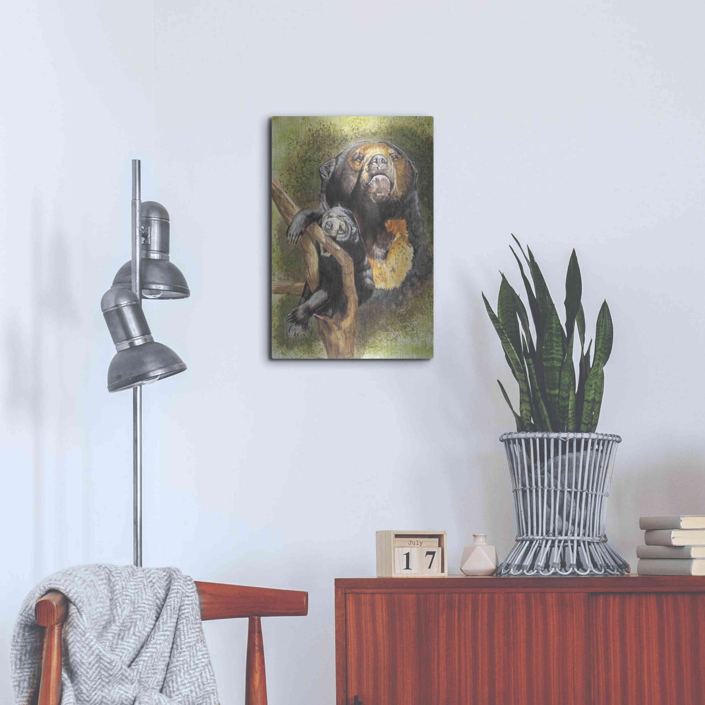 Luxe Metal Art 'Languid' by Barbara Keith, Metal Wall Art,16x24