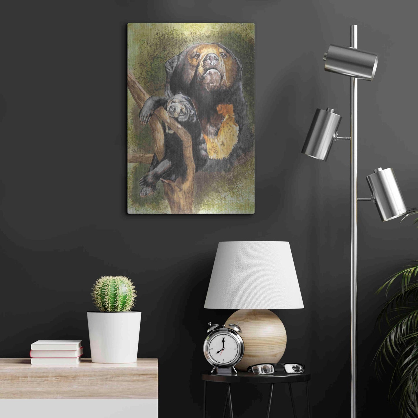 Luxe Metal Art 'Languid' by Barbara Keith, Metal Wall Art,16x24