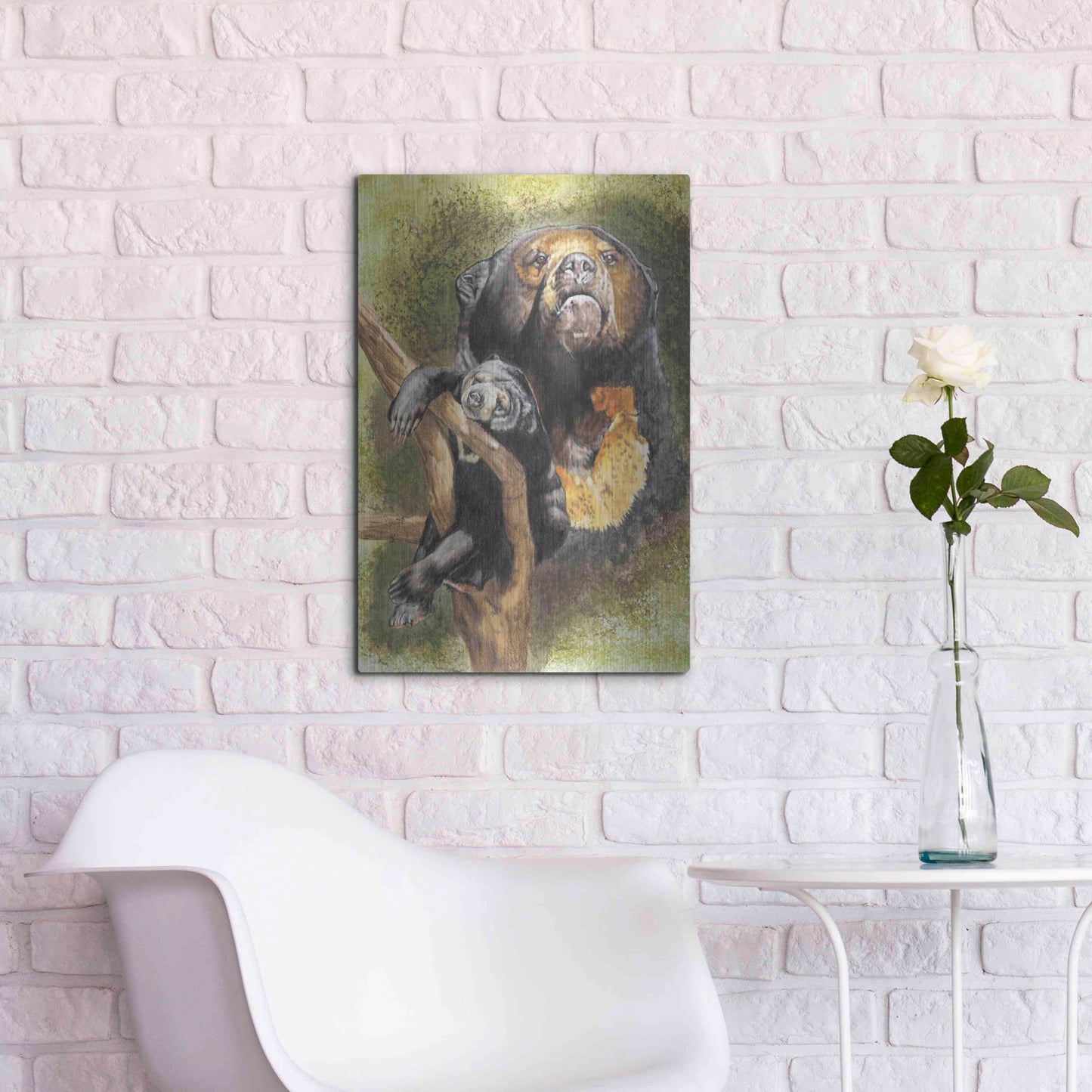 Luxe Metal Art 'Languid' by Barbara Keith, Metal Wall Art,16x24