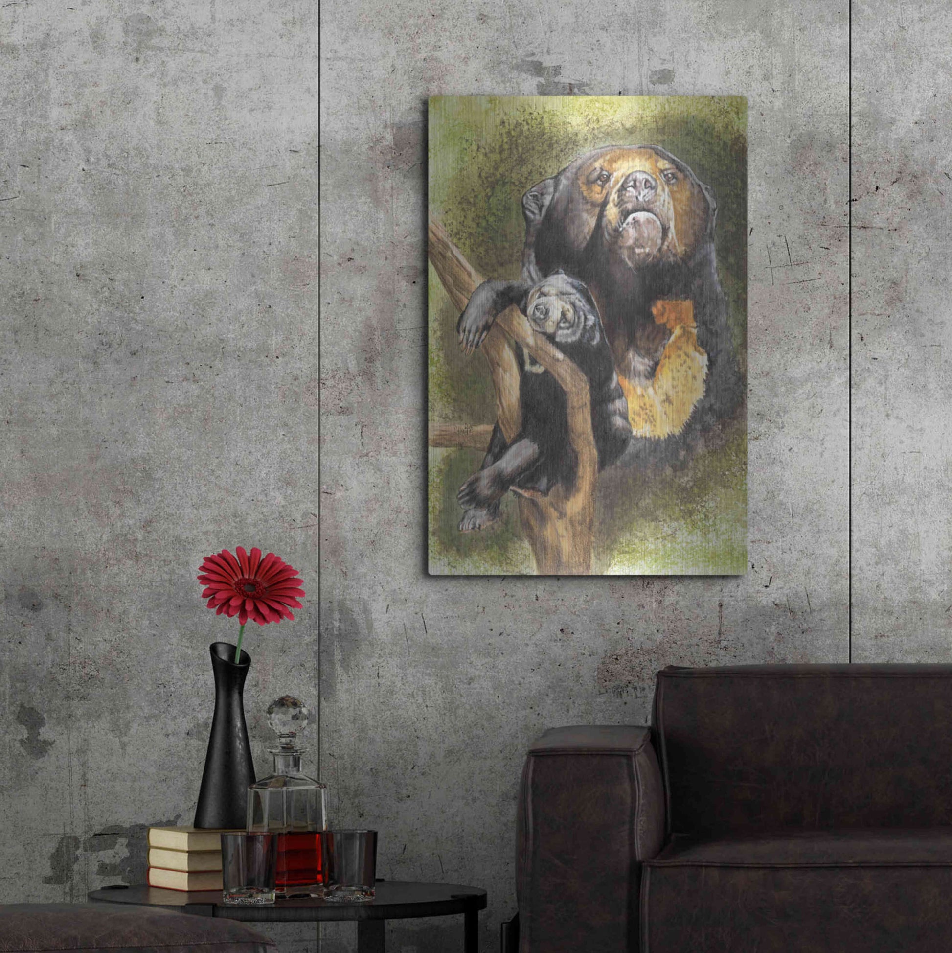 Luxe Metal Art 'Languid' by Barbara Keith, Metal Wall Art,24x36