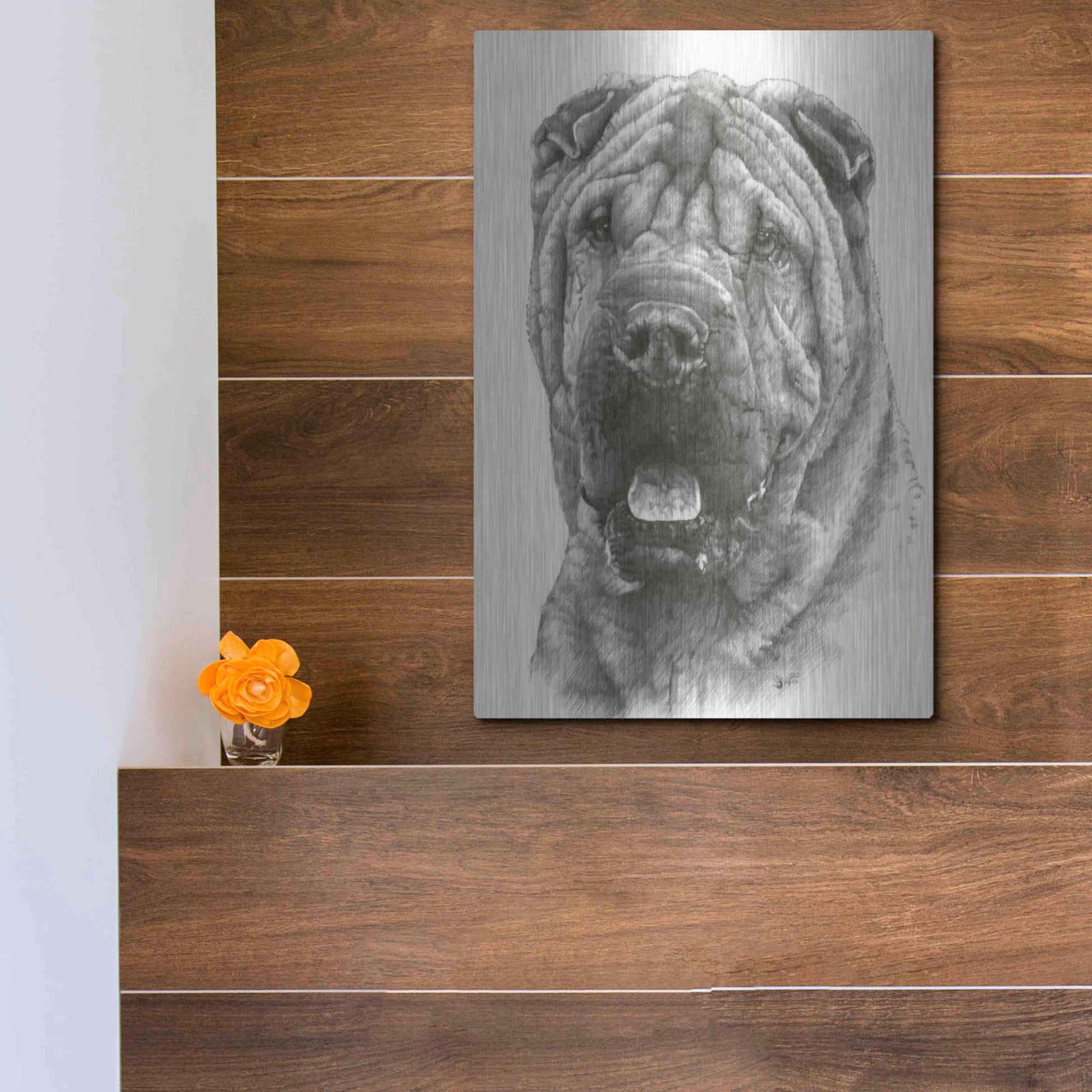 Luxe Metal Art 'Prestige' by Barbara Keith, Metal Wall Art,12x16