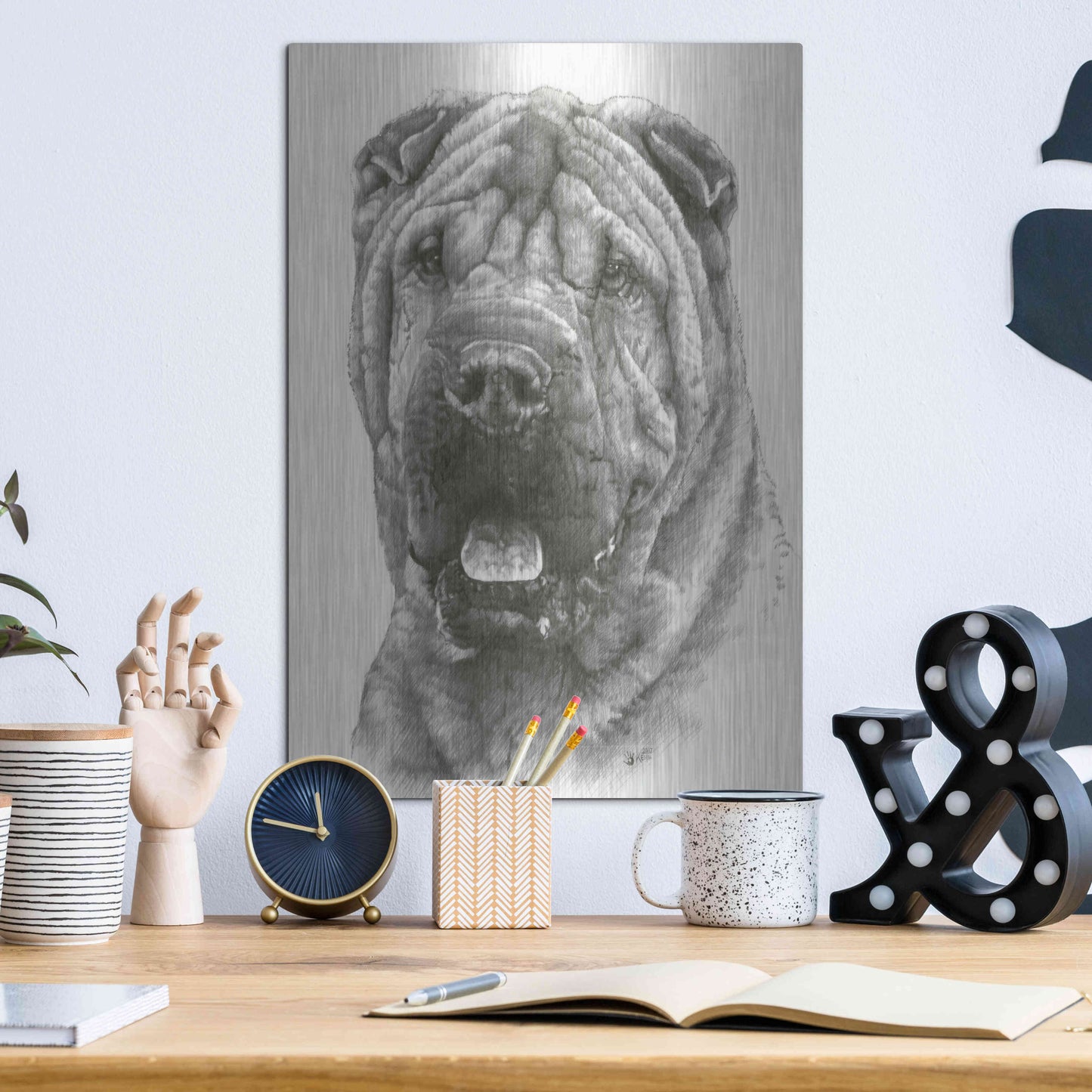 Luxe Metal Art 'Prestige' by Barbara Keith, Metal Wall Art,12x16