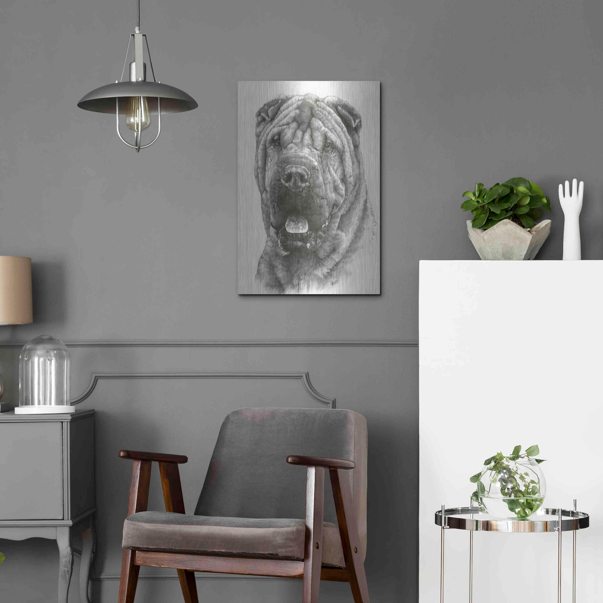 Luxe Metal Art 'Prestige' by Barbara Keith, Metal Wall Art,16x24