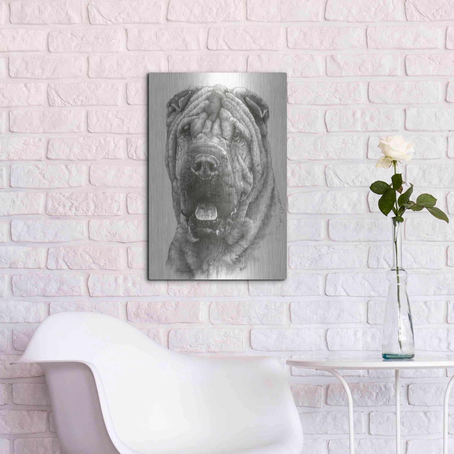 Luxe Metal Art 'Prestige' by Barbara Keith, Metal Wall Art,16x24