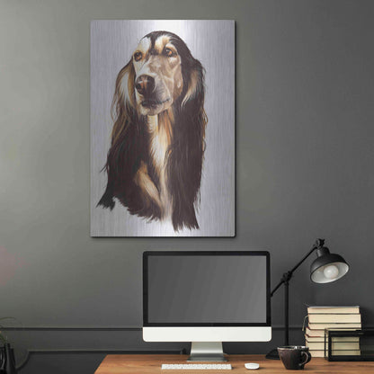 Luxe Metal Art 'Saluki 2' by Barbara Keith, Metal Wall Art,24x36
