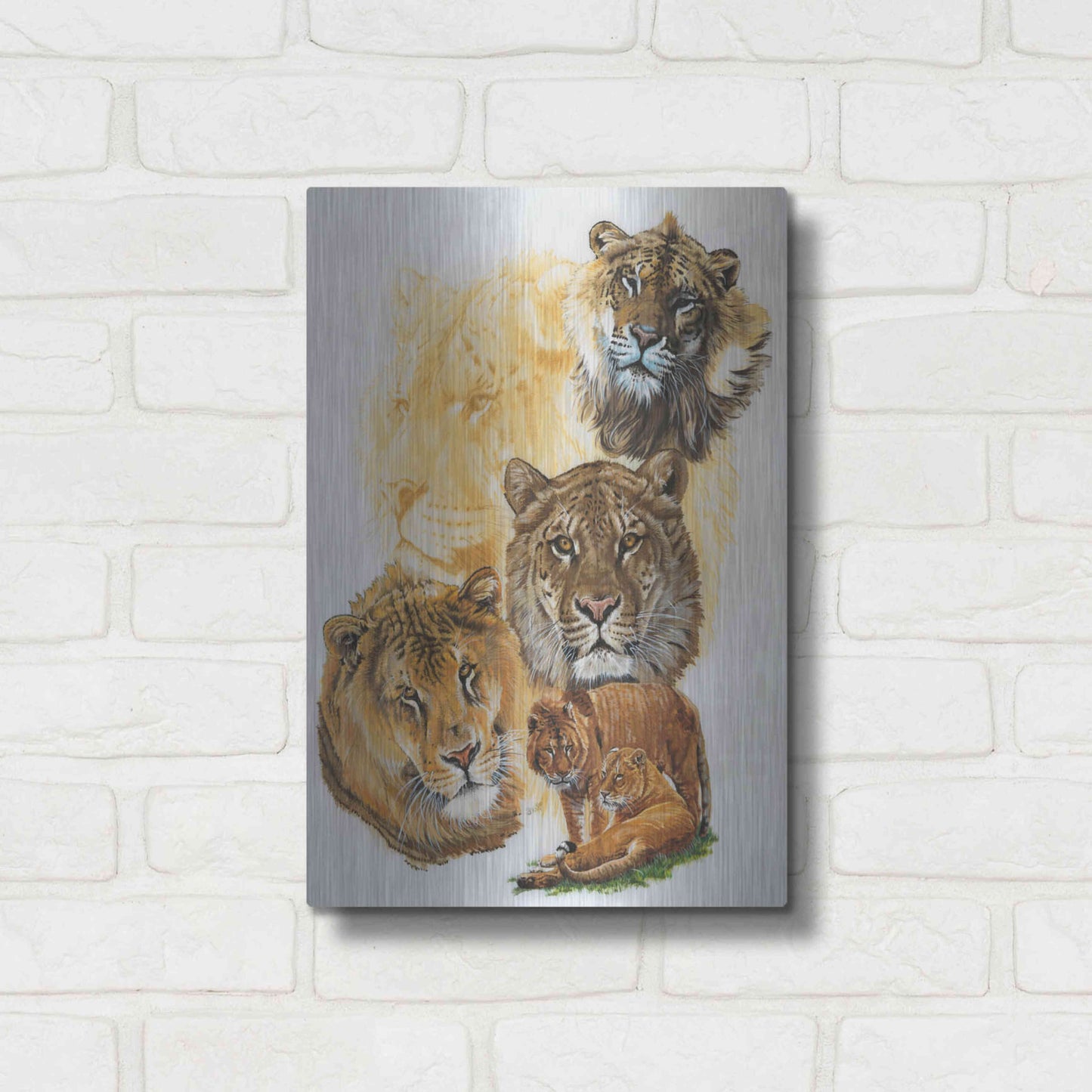 Luxe Metal Art 'Ritzy' by Barbara Keith, Metal Wall Art,12x16