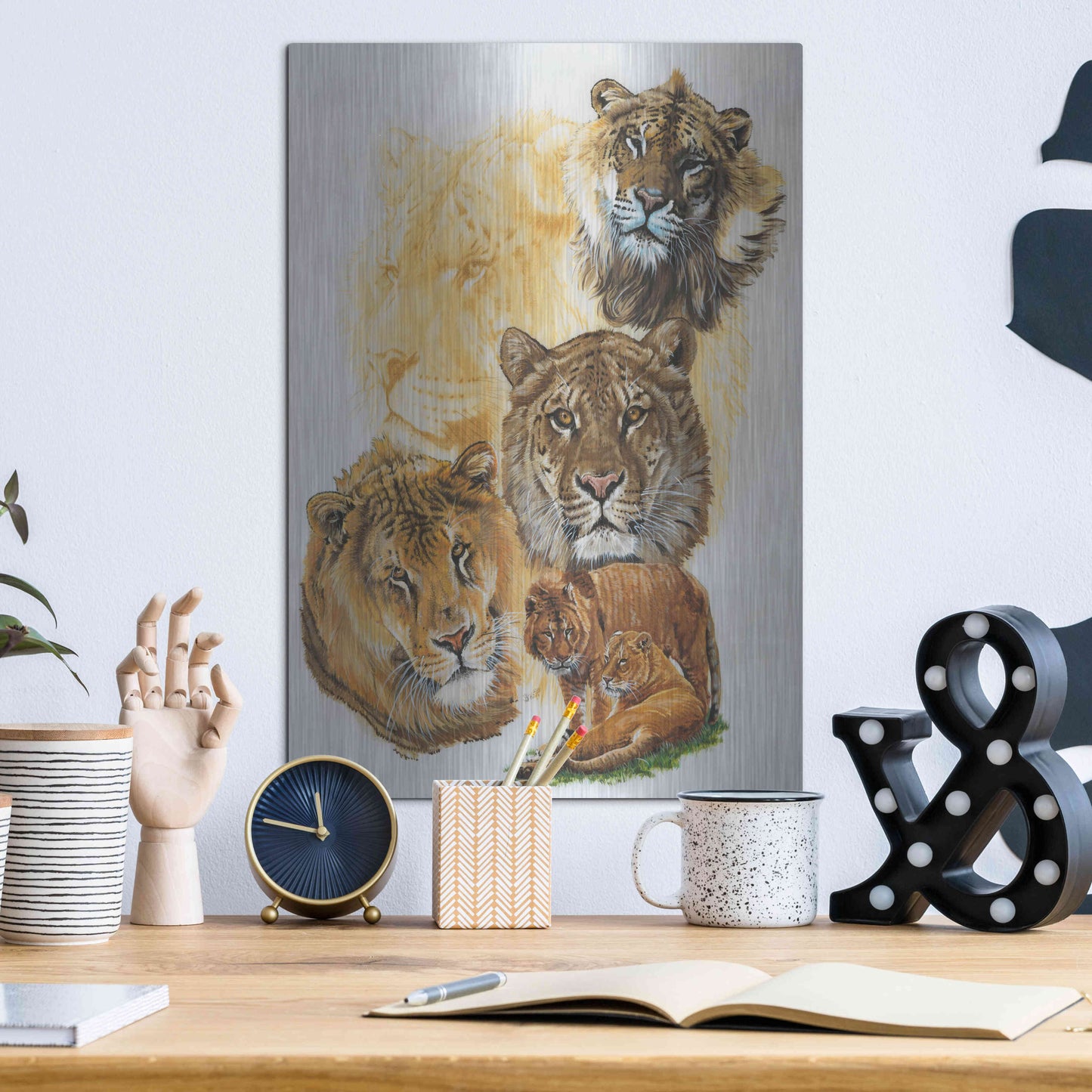 Luxe Metal Art 'Ritzy' by Barbara Keith, Metal Wall Art,12x16