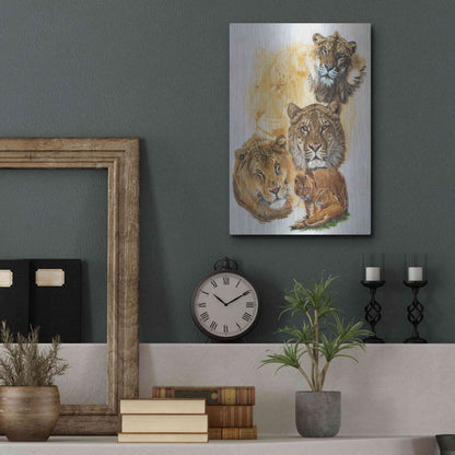 Luxe Metal Art 'Ritzy' by Barbara Keith, Metal Wall Art,12x16