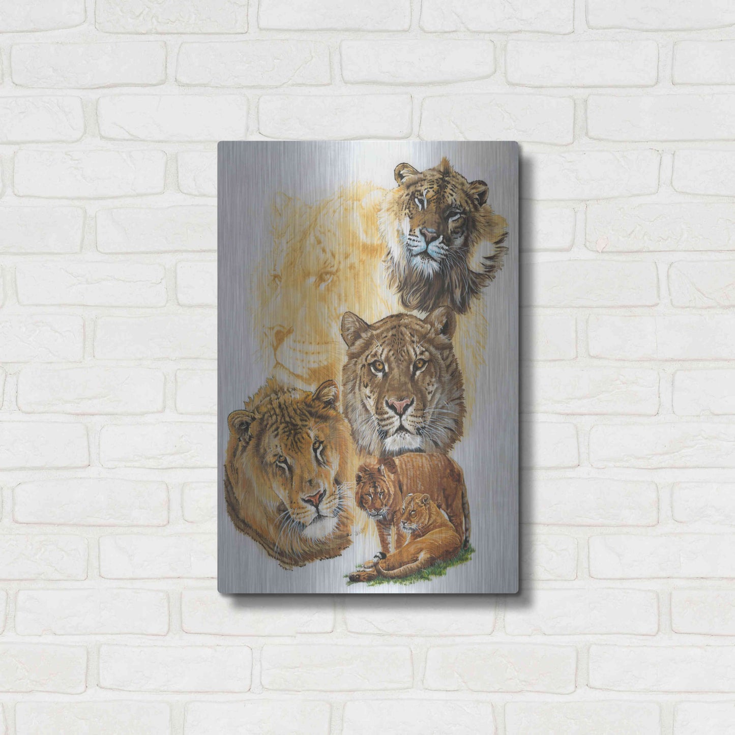 Luxe Metal Art 'Ritzy' by Barbara Keith, Metal Wall Art,16x24